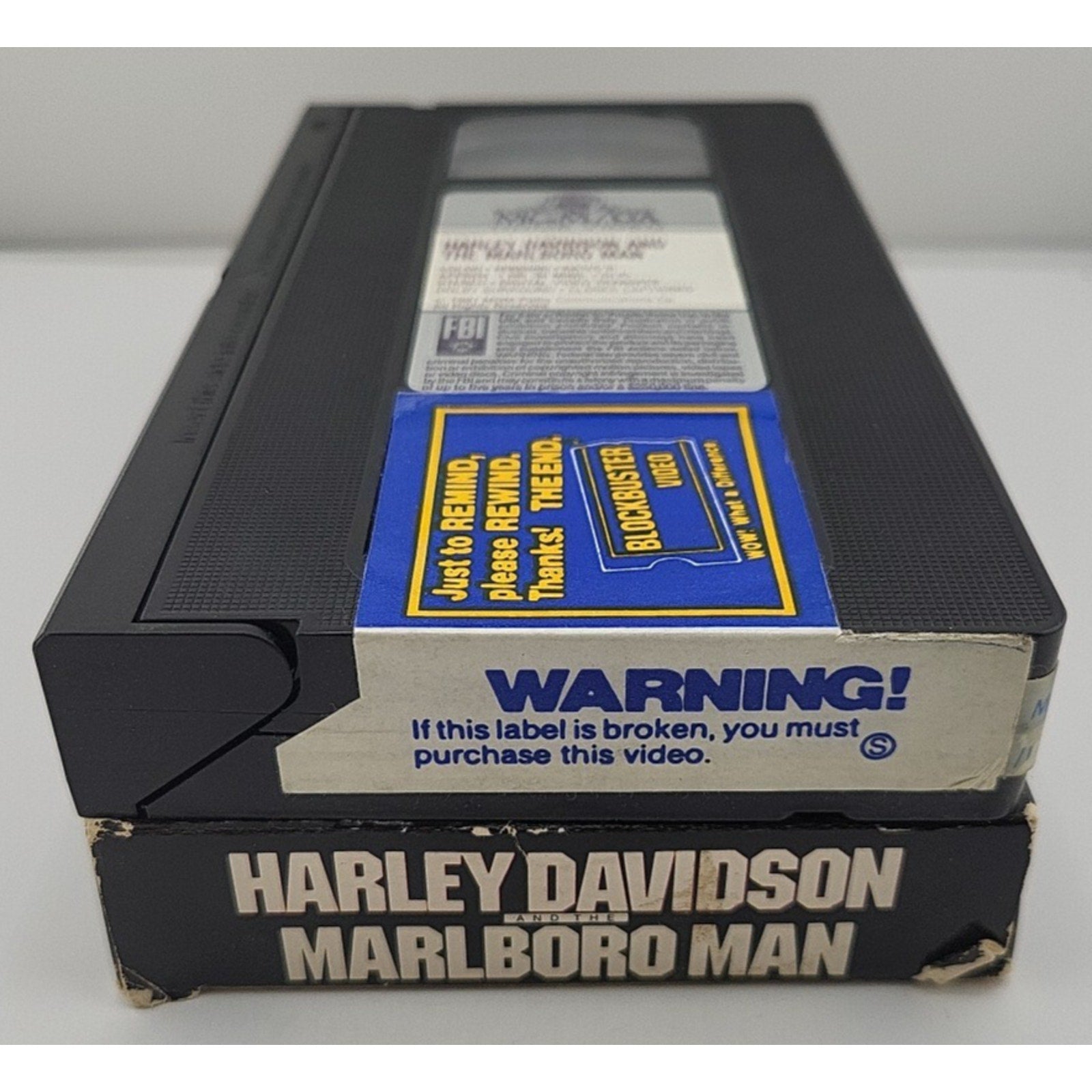 Harley Davidson and the Marlboro Man (VHS 1991) Mickey Rourke, VHS