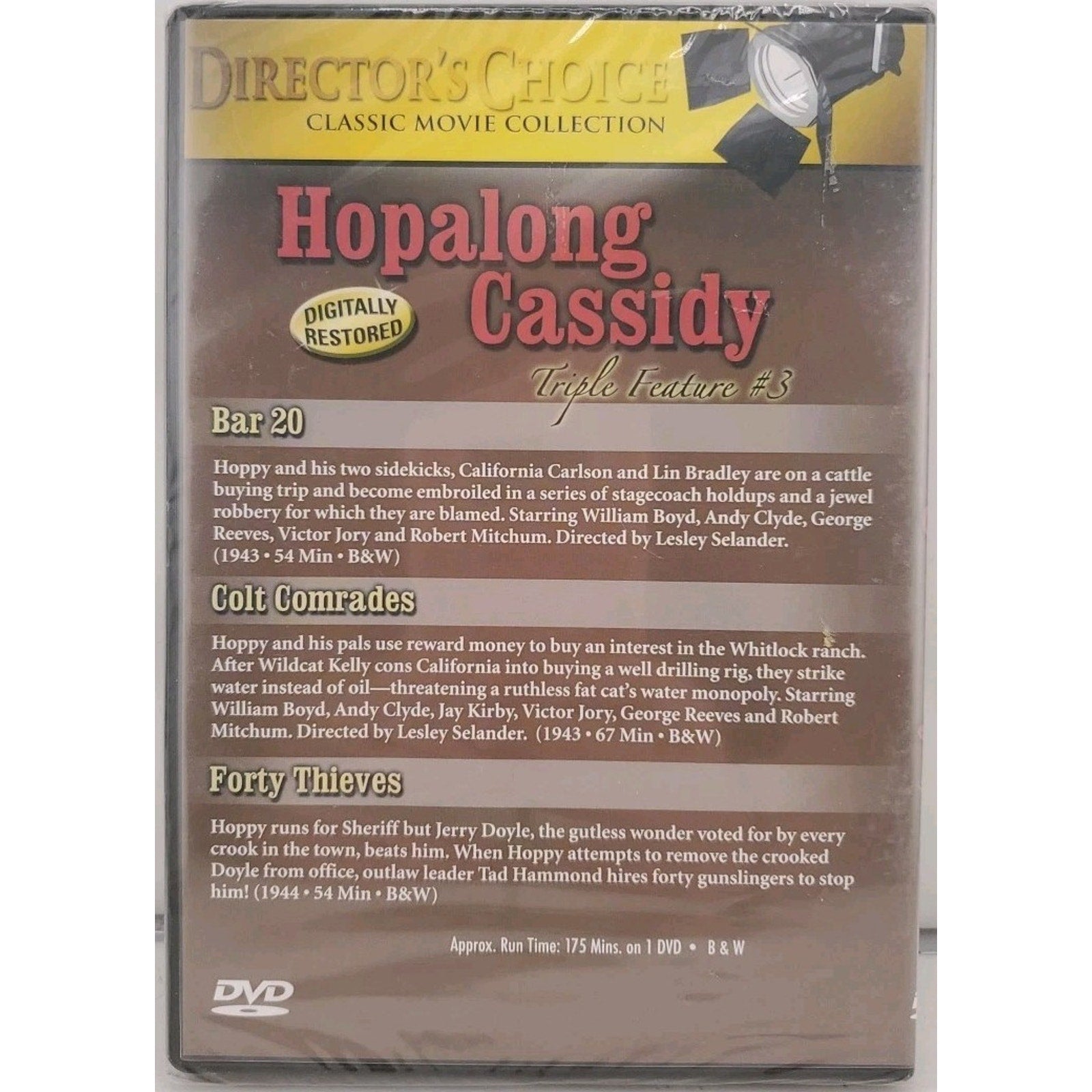 Hopalong Cassidy Triple Feature #3 (DVD) *Brand New*