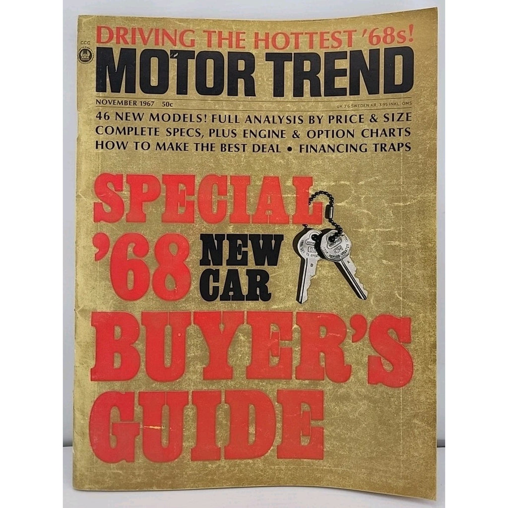 Motor Trend Magazine - November 1967 - Vol. 19 No. 11