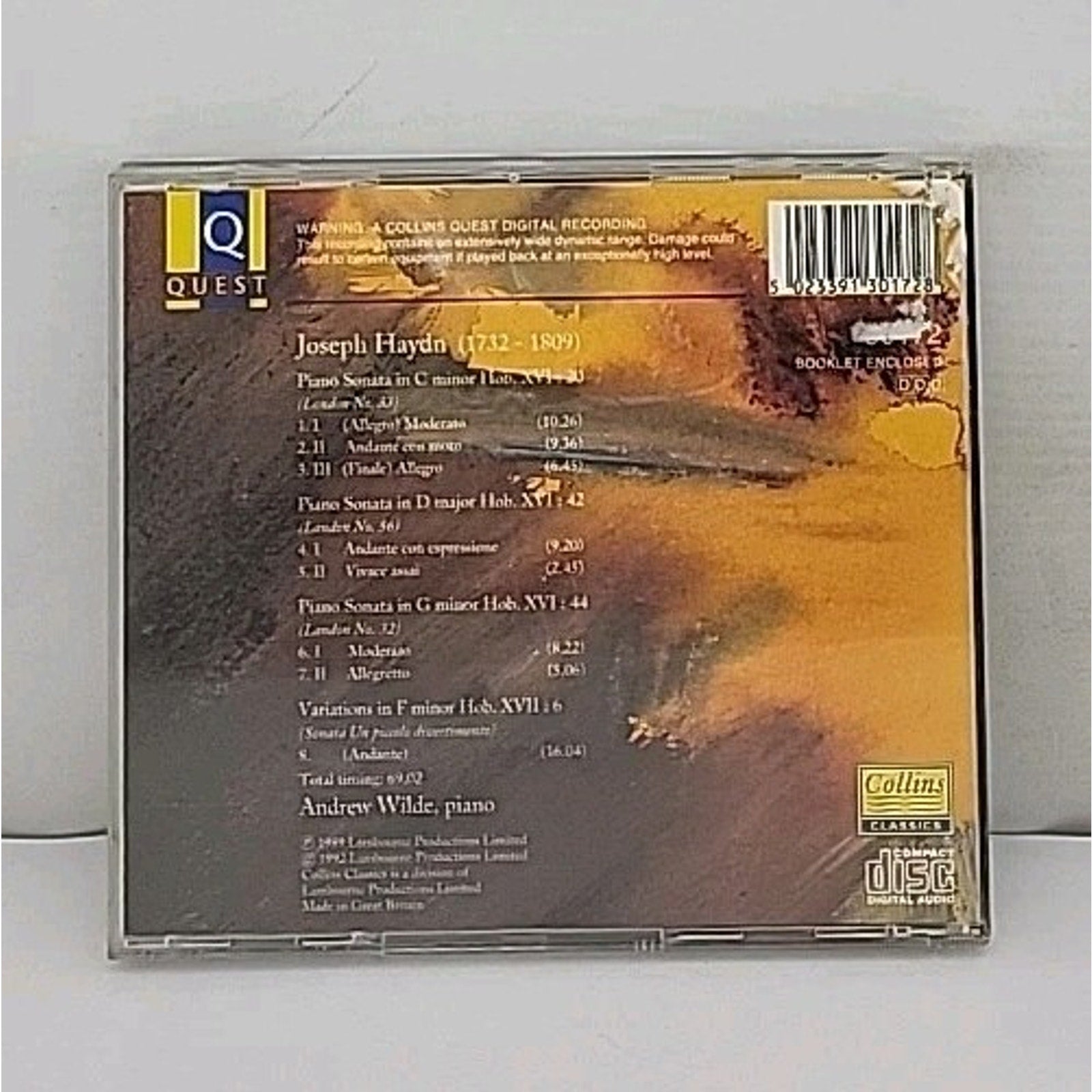 Paino Sonatas - Jospeh Haydn - Andrew Wilde CD