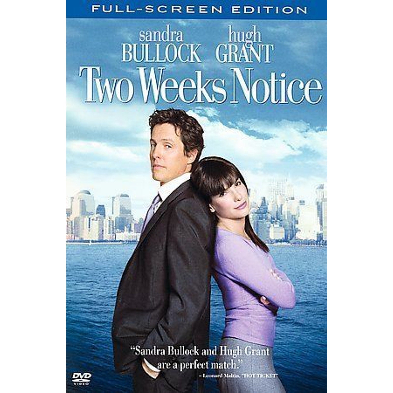 Two Weeks Notice (DVD, 2003, Full Frame)