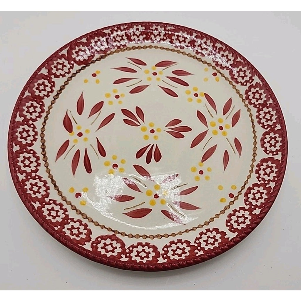 Temptations By Tara Old World Red Cranberry 8" Salad Plates Set of 4