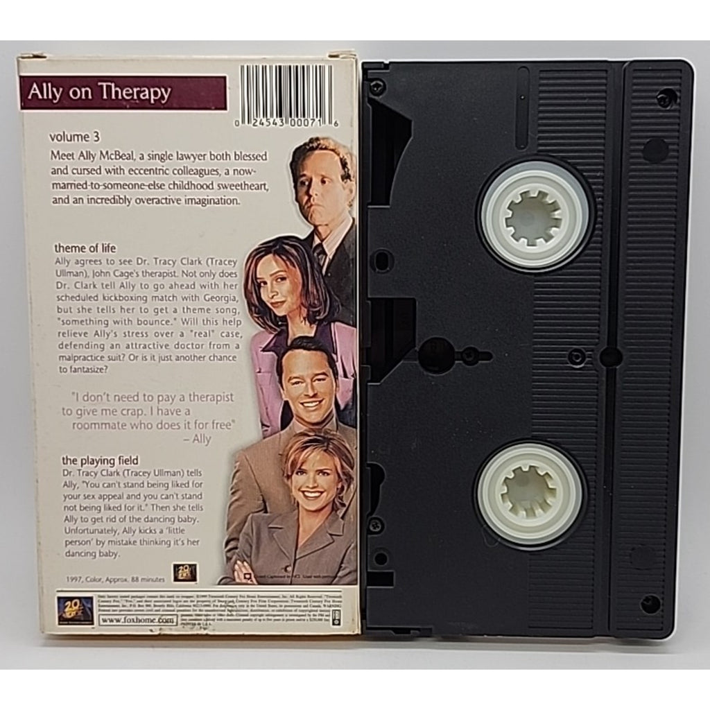 Ally McBeal - Ally on Therapy: Theme of Life/ Playing the Field (VHS, 2000)