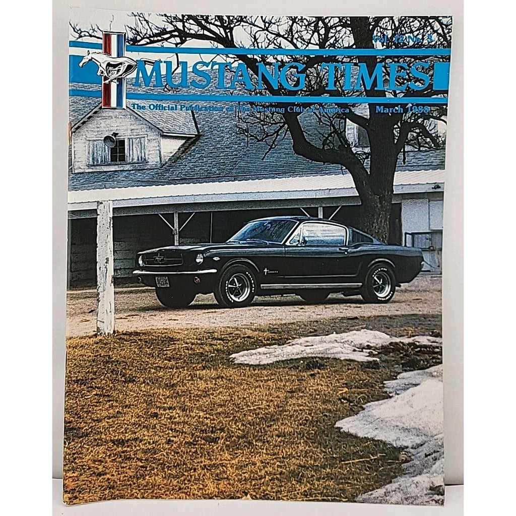 Mustang Times Magazine March 1988 Vol. 12 No. 3