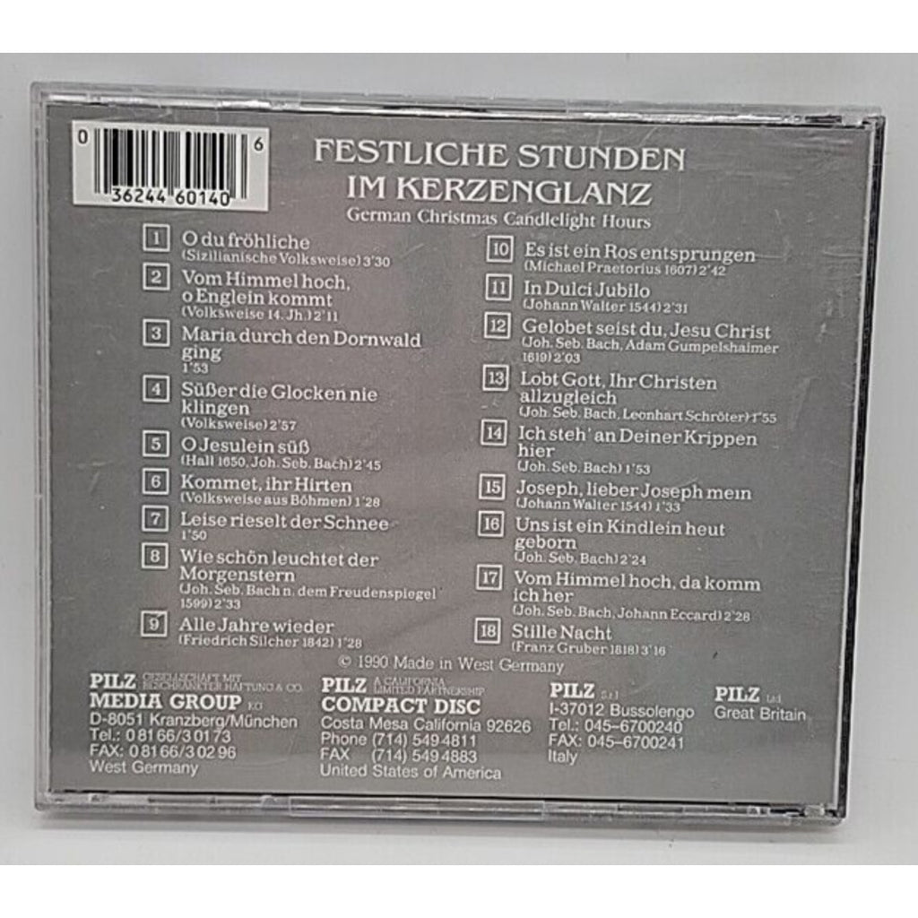Festliche Stunden im Kerzenglanz (German Christmas Candlelight Hours) - CD