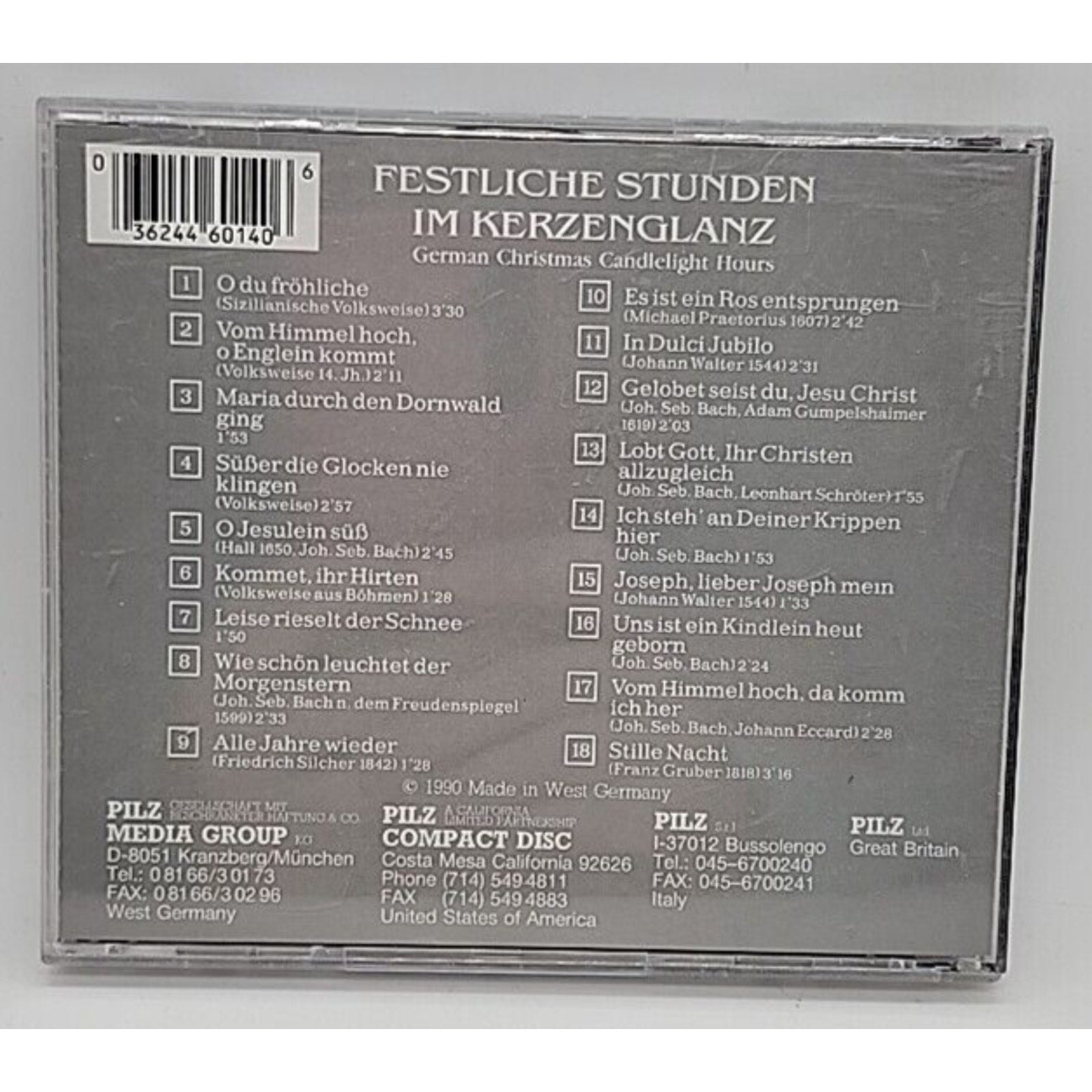 Festliche Stunden im Kerzenglanz (German Christmas Candlelight Hours) - CD