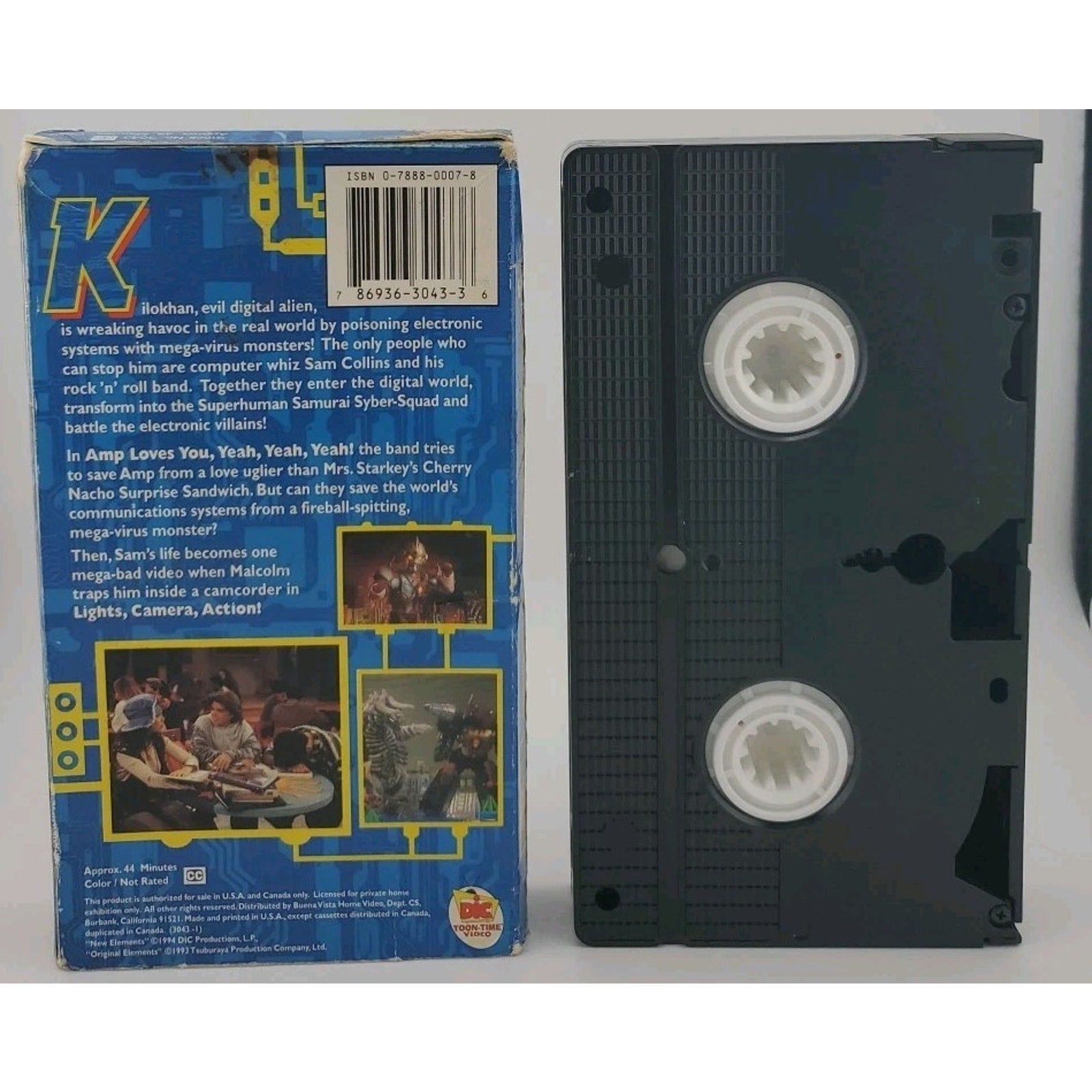 Superhuman Samurai Syber-Squad - To Servo and Protect (VHS, 1994)