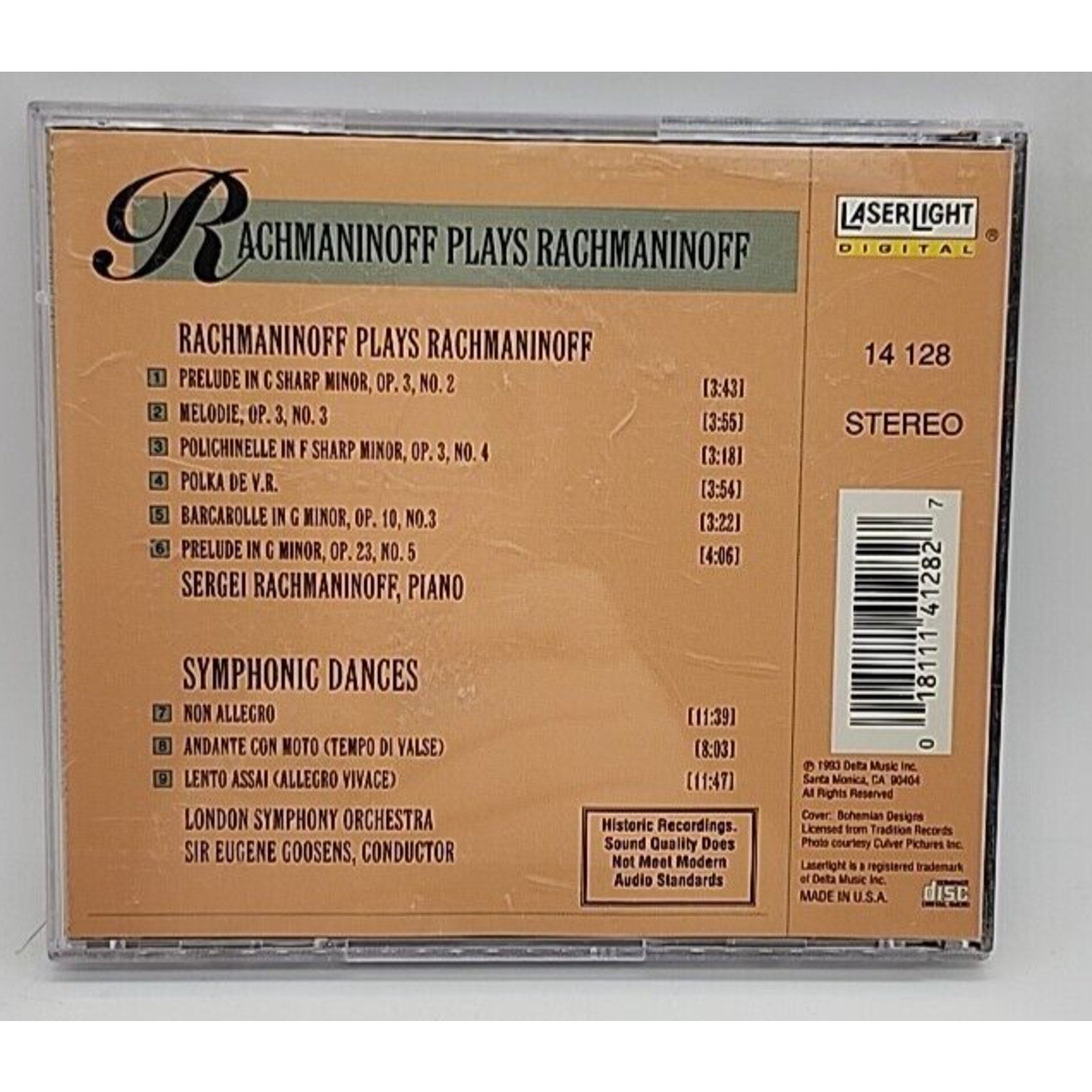 Sym Dances/Preludes (2) /Melodi by S. Rachmaninoff (CD, 1993)