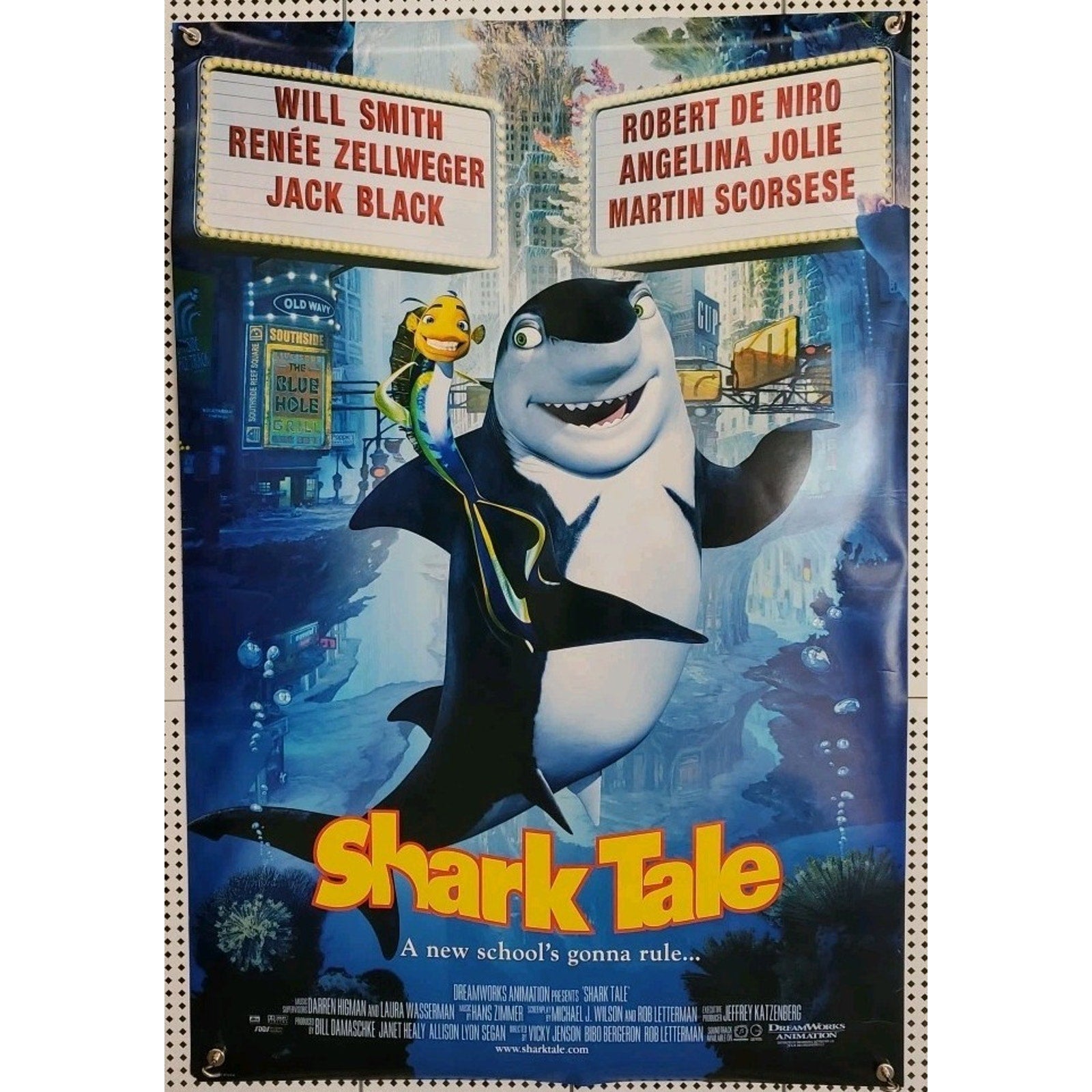 Shark Tale 27x40 D/S Movie Poster