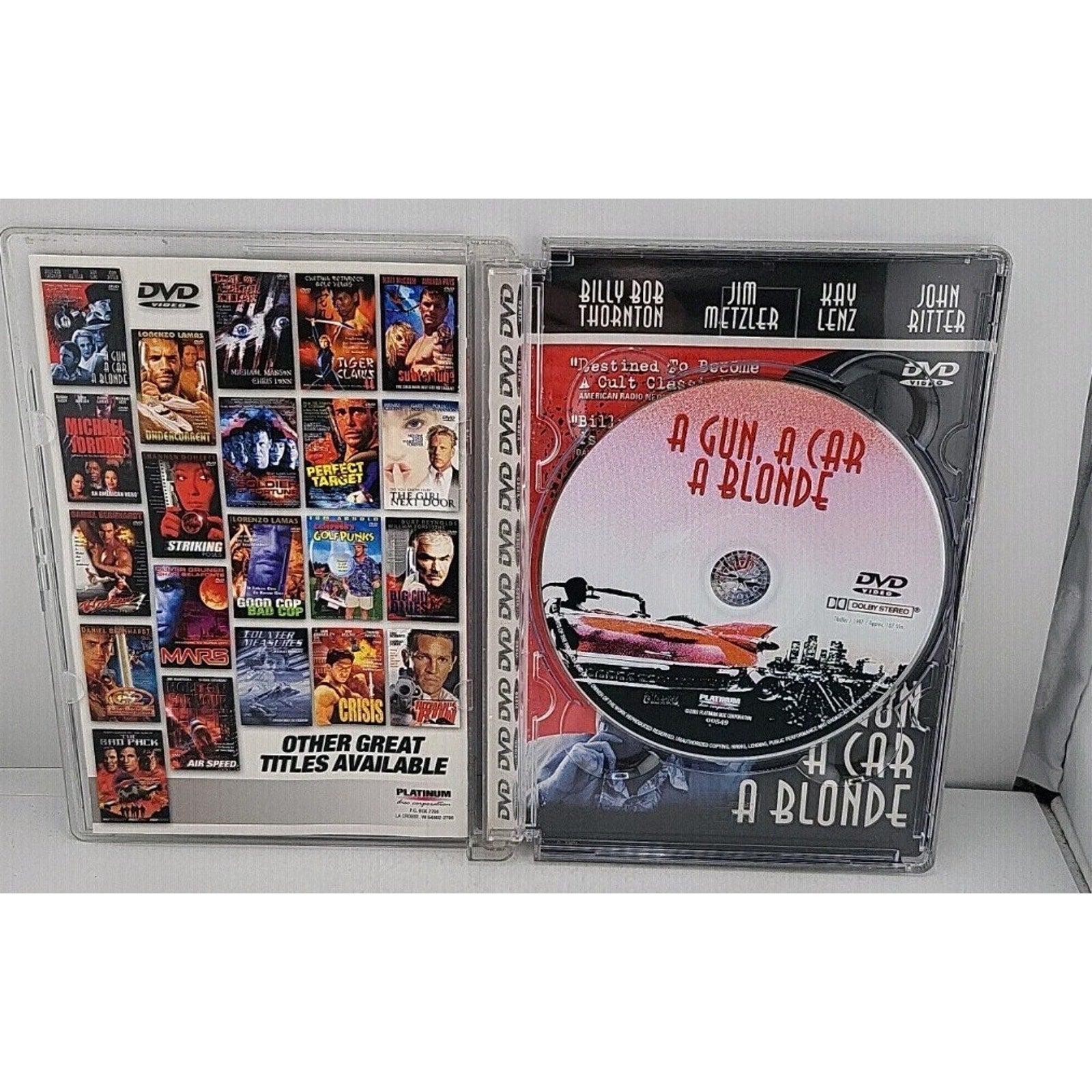 Gun a Car a Blonde (DVD, 1998)