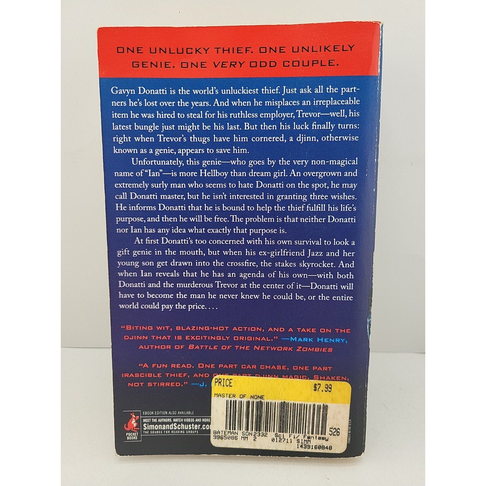 Master of None by Sonya Bateman (2010, Mass Market)