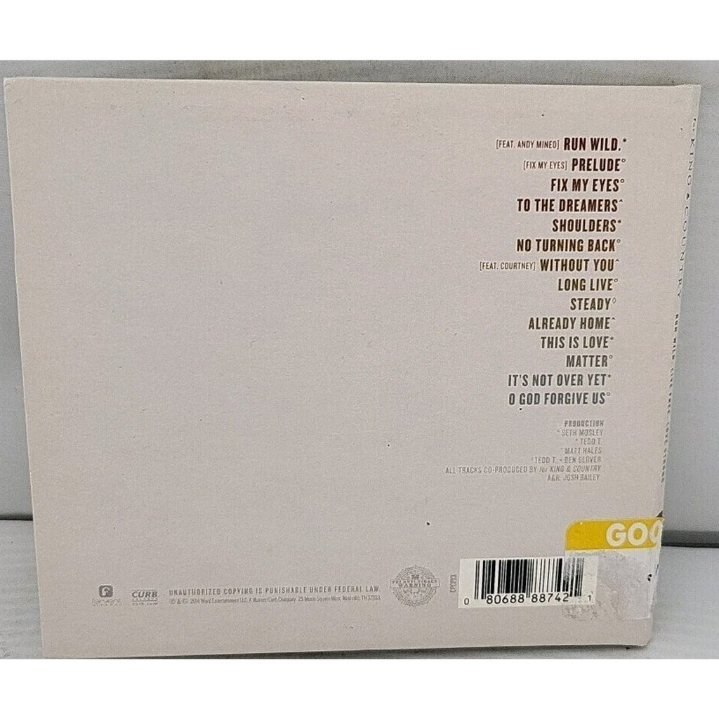 Run Wild Live Free Love Strong by For King & Country (CD, 2014)
