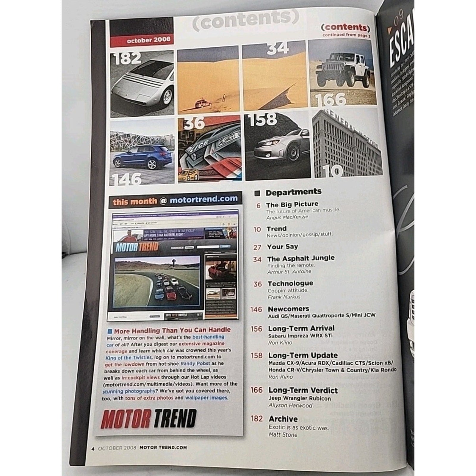 Motor Trend Magazine October 2008