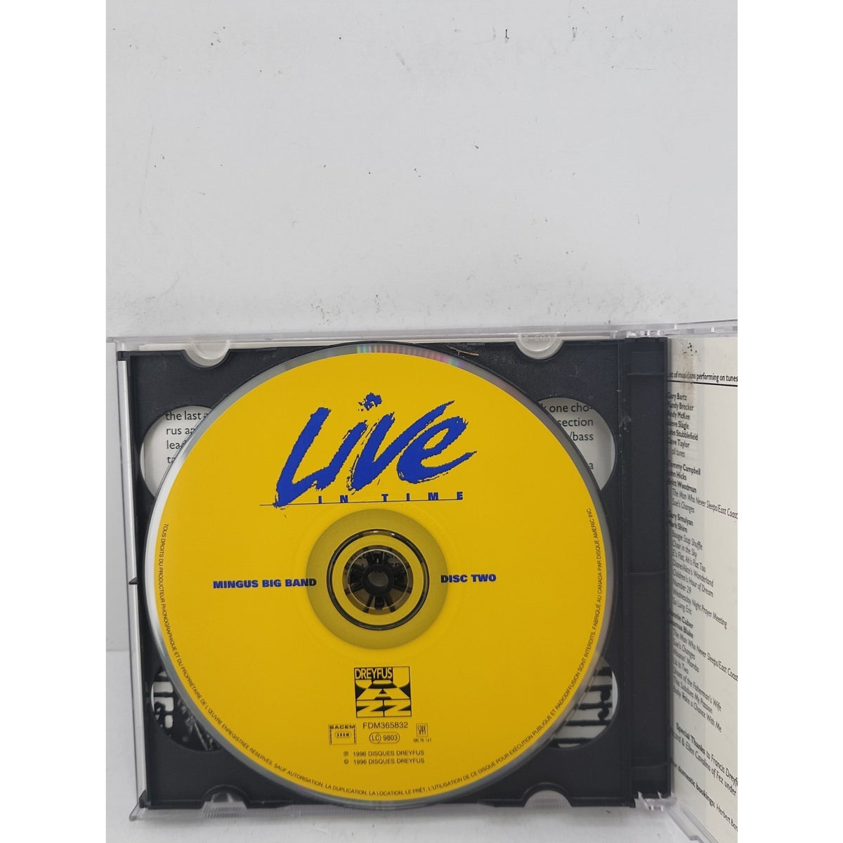 Live in Time by Mingus Big Band (CD, 1997)