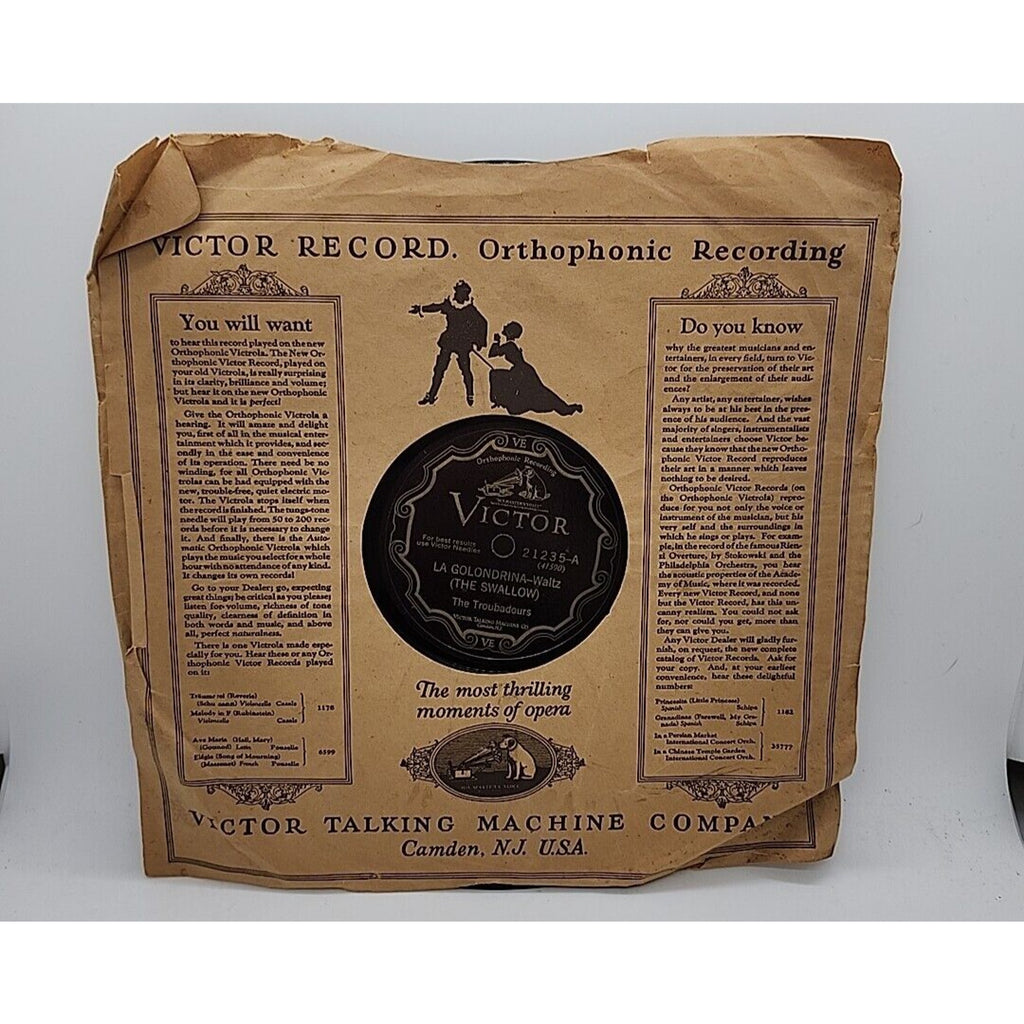 La Golondrina- Waltz (The Swallow) The Troubadours (Record)