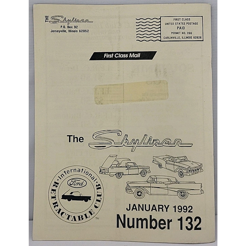 International Ford Retractable Club - 21st National Convention And Car Show -