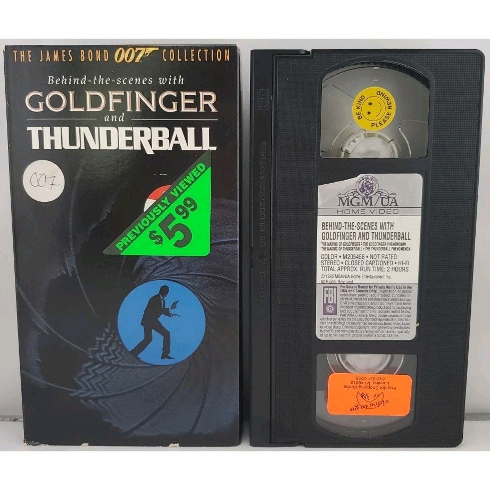 Behind The Scenes With Goldfinger And Thunderball /Interviews & Film (VHS; 1995)