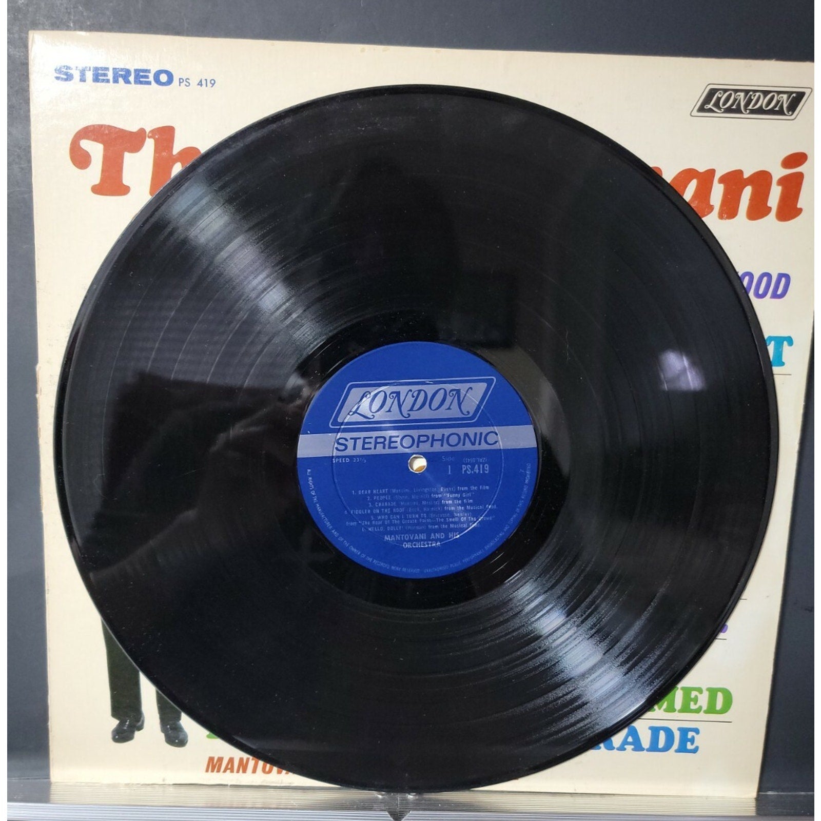 Mantovani And His Orchestra ‎– The Mantovani Sound-Big Hits From Broadway And Ho
