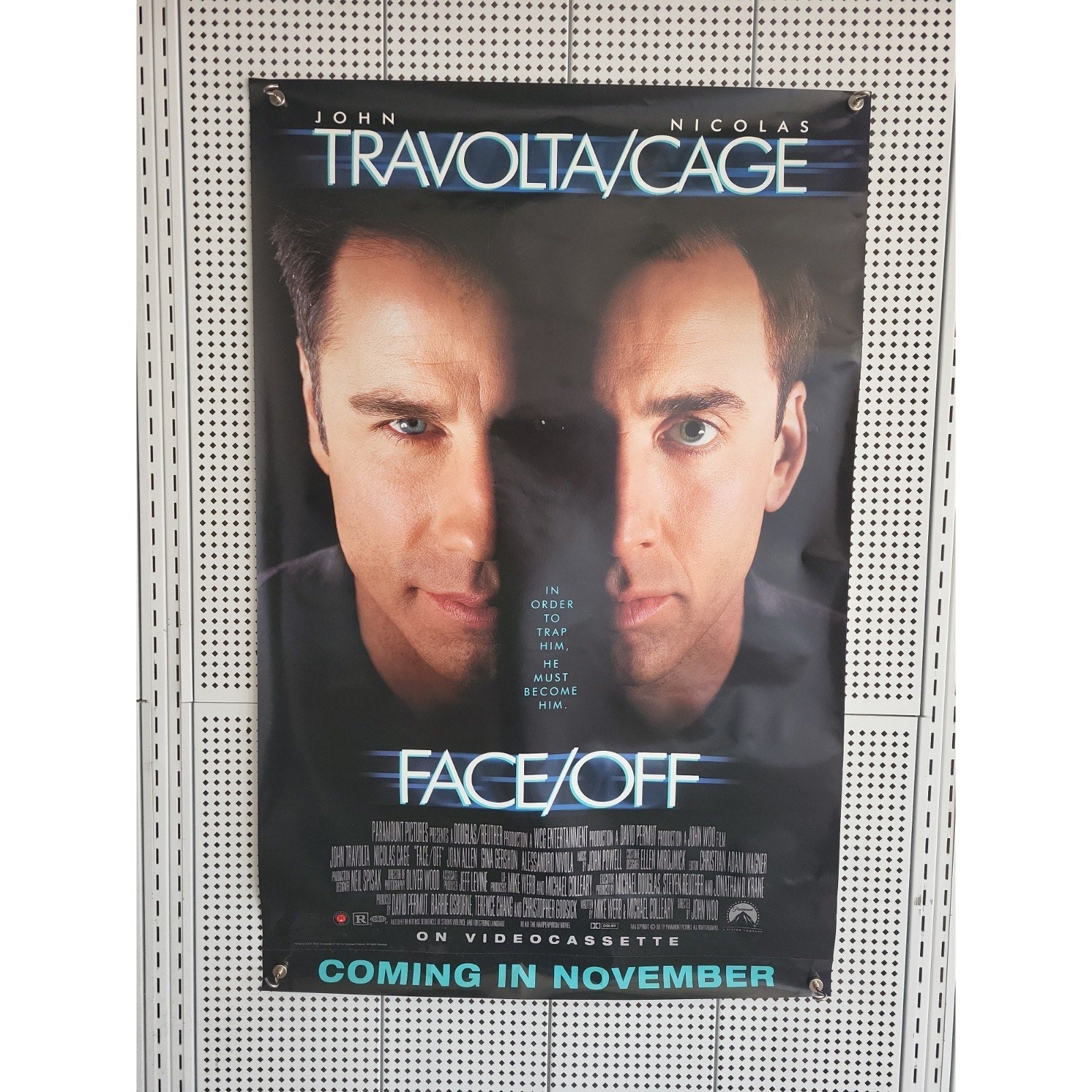 Face/Off Original 27 X 40 Theatrical Movie Poster