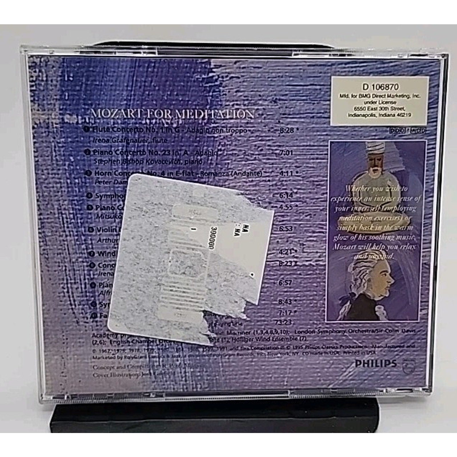 Mozart for Meditation: Quiet Music for Quiet Times (CD)