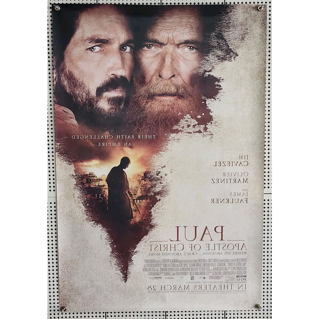 Paul Apostle Of Christ Movie Poster 2 Sided Original 27x40