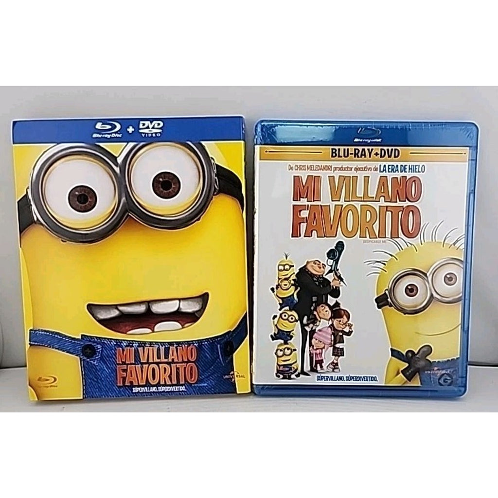 Mi Villano Favorito (Despicable Me) Blu-ray + DVD Eng/Span Audio *Brand New*