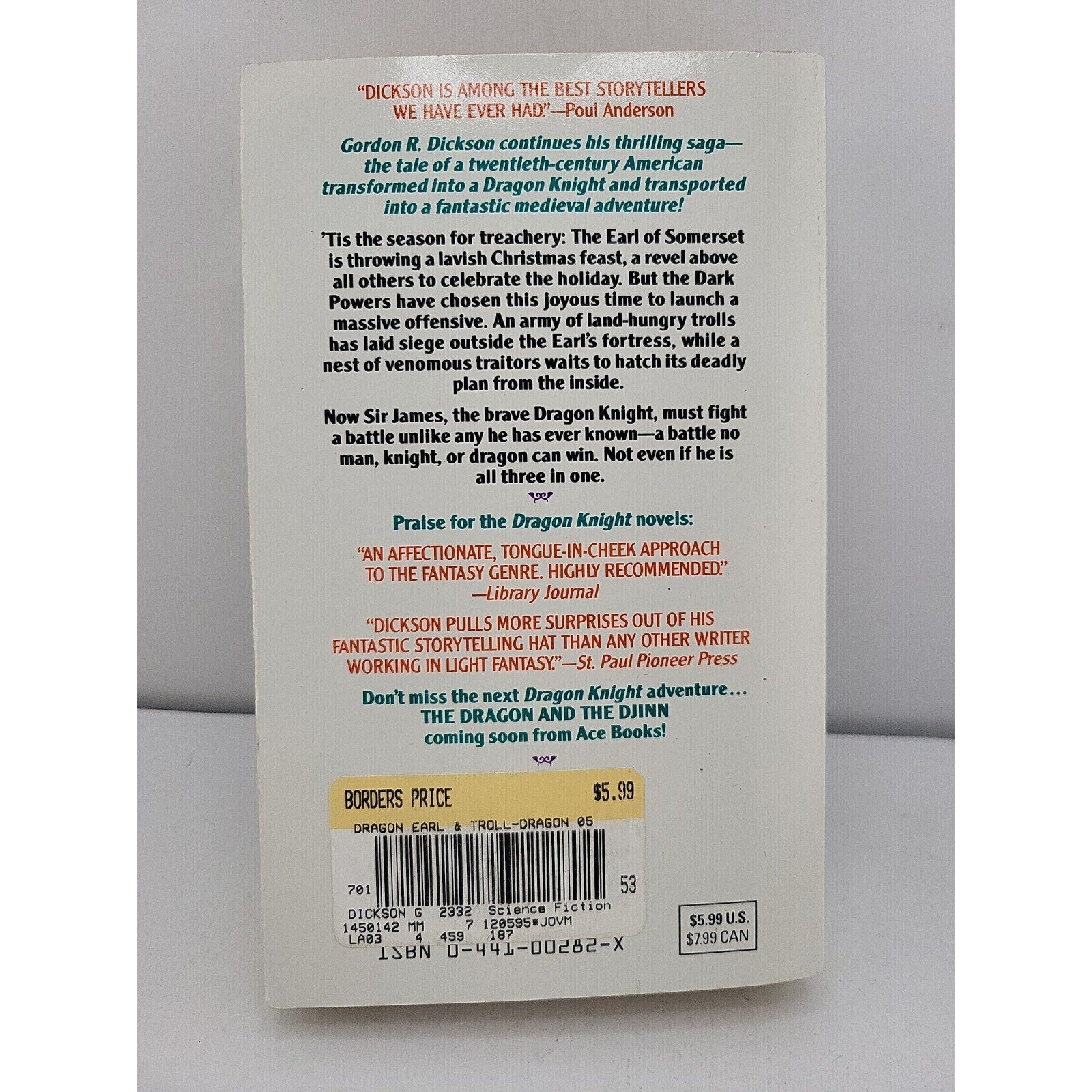 Dragon, the Earl and the Troll by Gordon R. Dickson (1996, Mass Market)