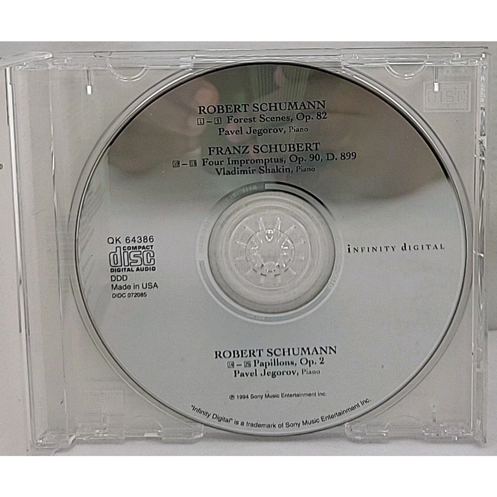 Forest Scenes / Papillons / Impromptus by Schumann / Schubert (CD, 1994)
