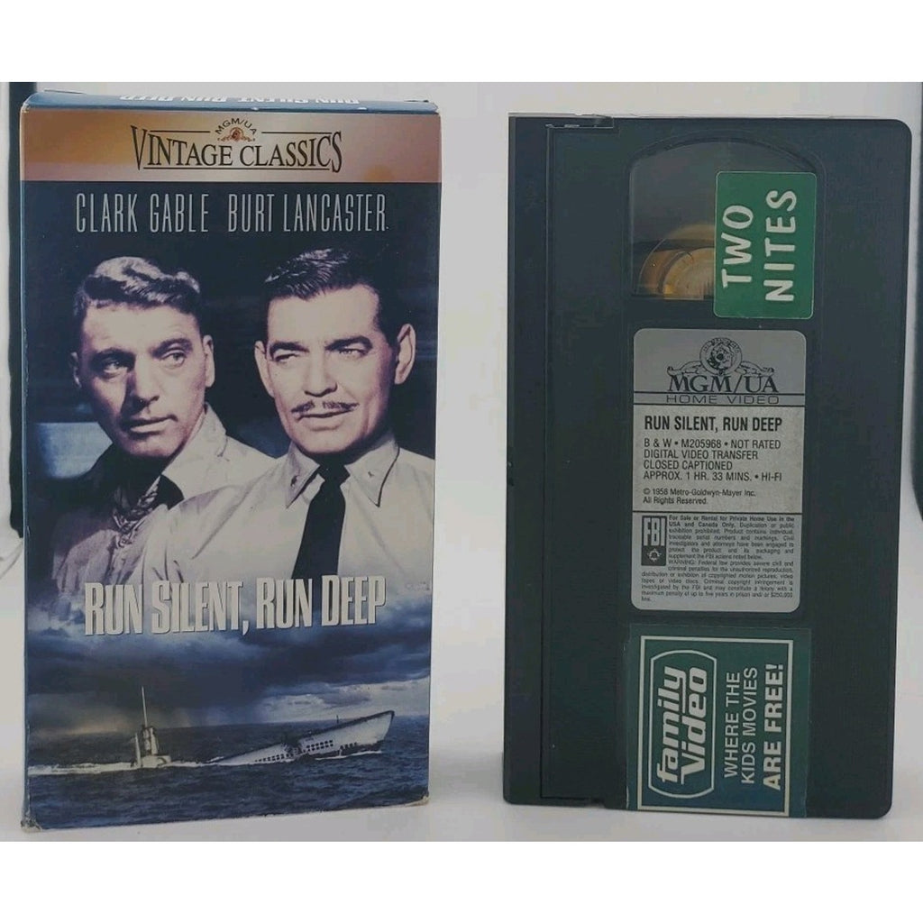 Run Silent, Run Deep (VHS, 1996, Vintage Classics)