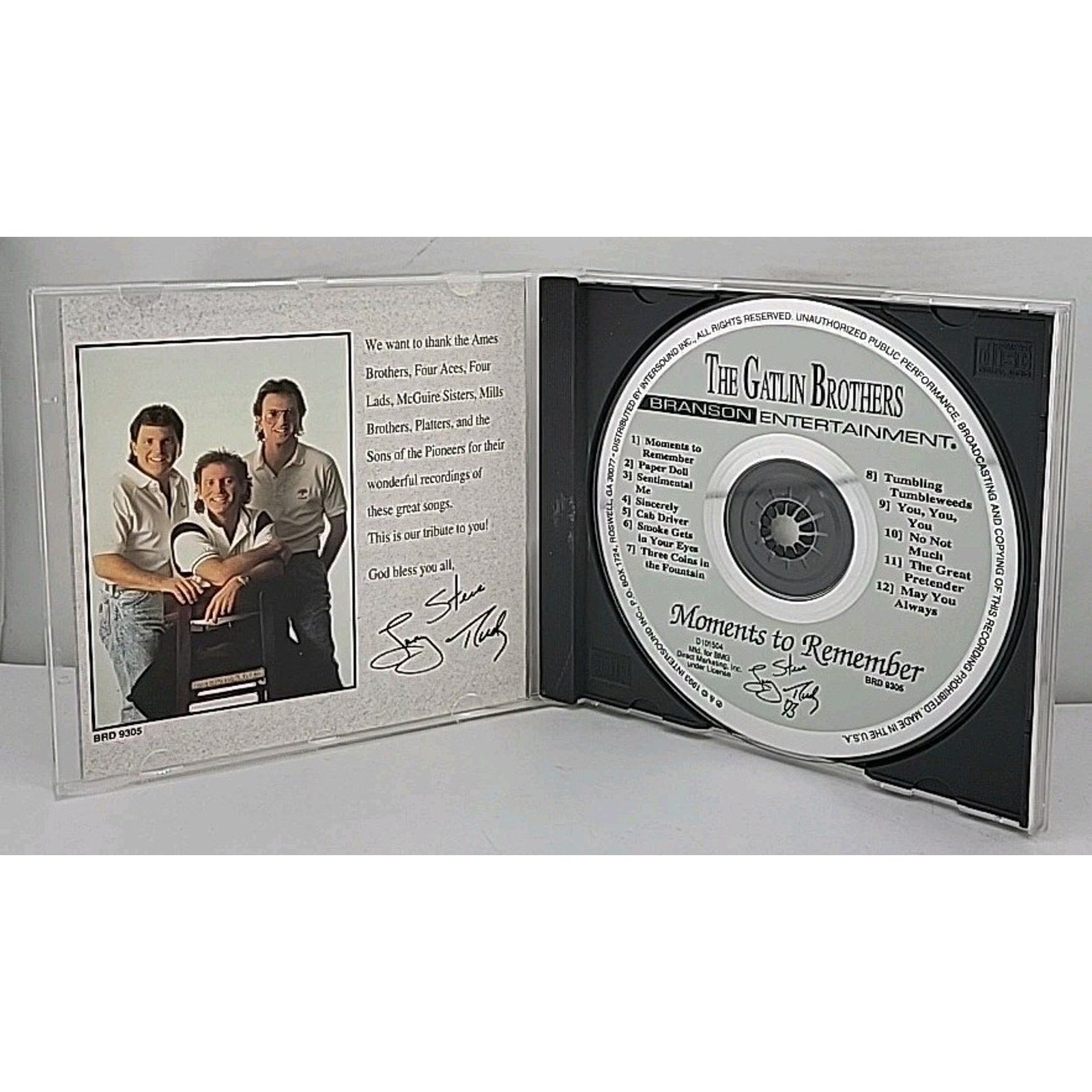 The Gatlin Brothers Moments to Remember Signature Edition CD