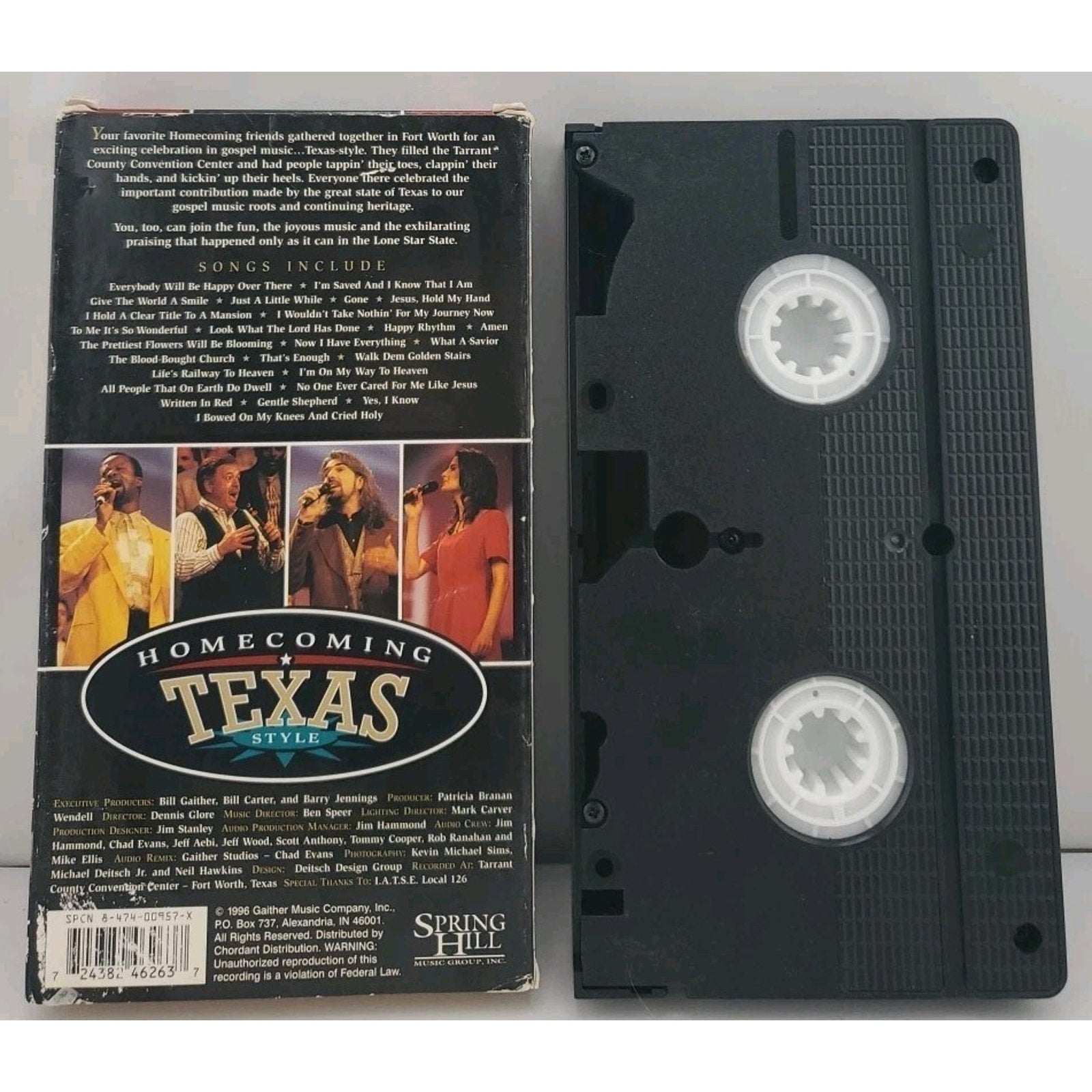 Homecoming Texas Style [Video] by Bill & Gloria Gaither (Gospel) (VHS, Sep-1996,