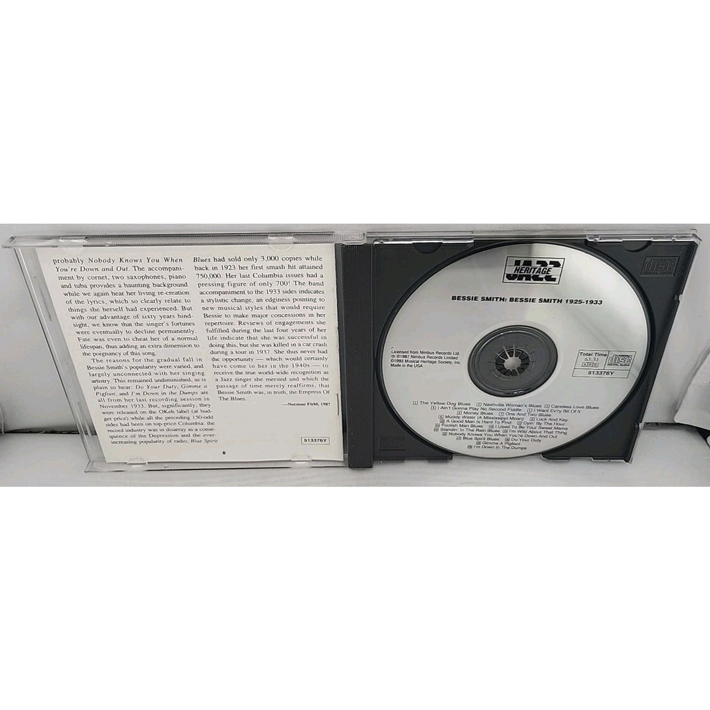 Bessie Smith / Bessie Smith 1925-1933 CD Musical Heritage 1993