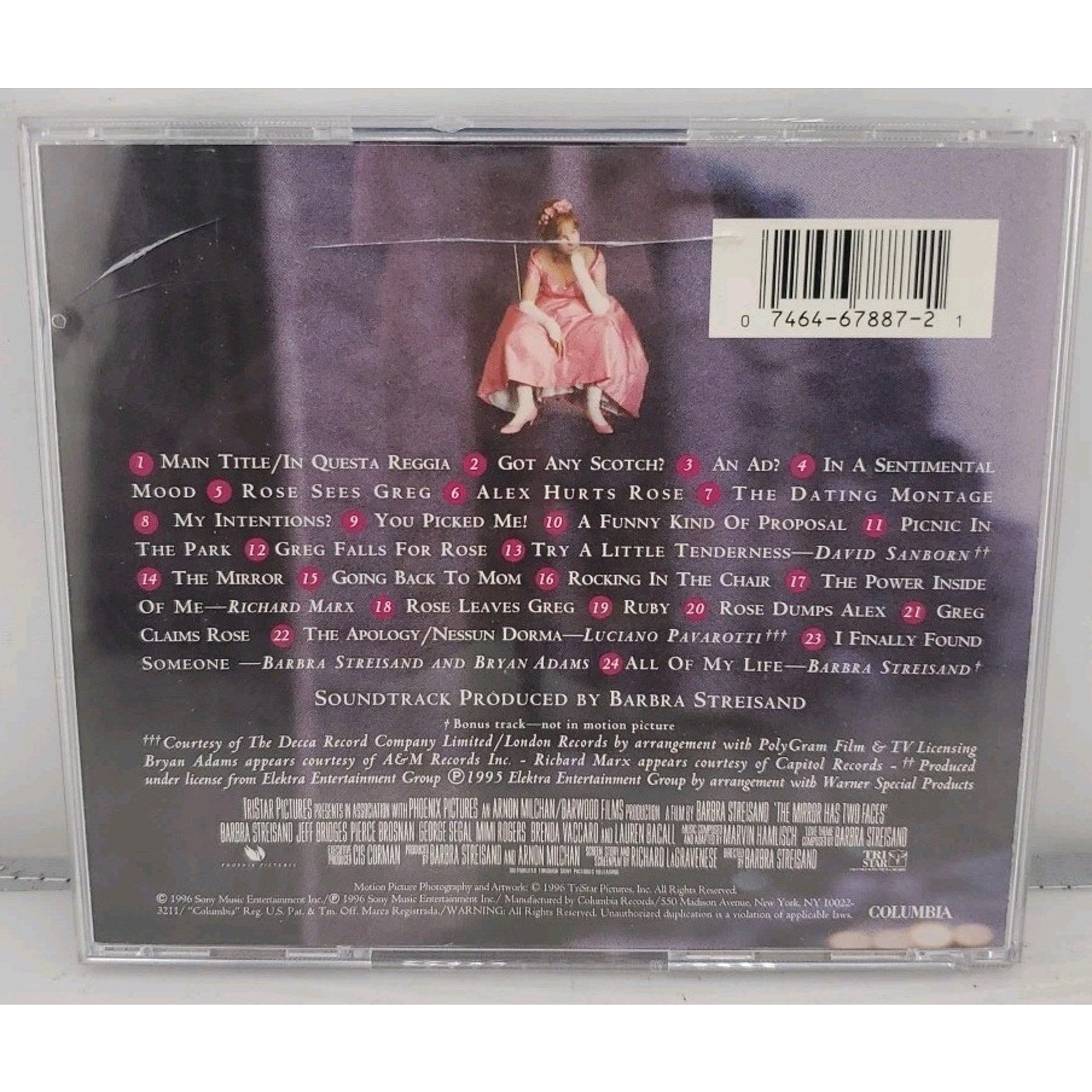 Soundtrack by Barbra Streisand (CD, 1996)