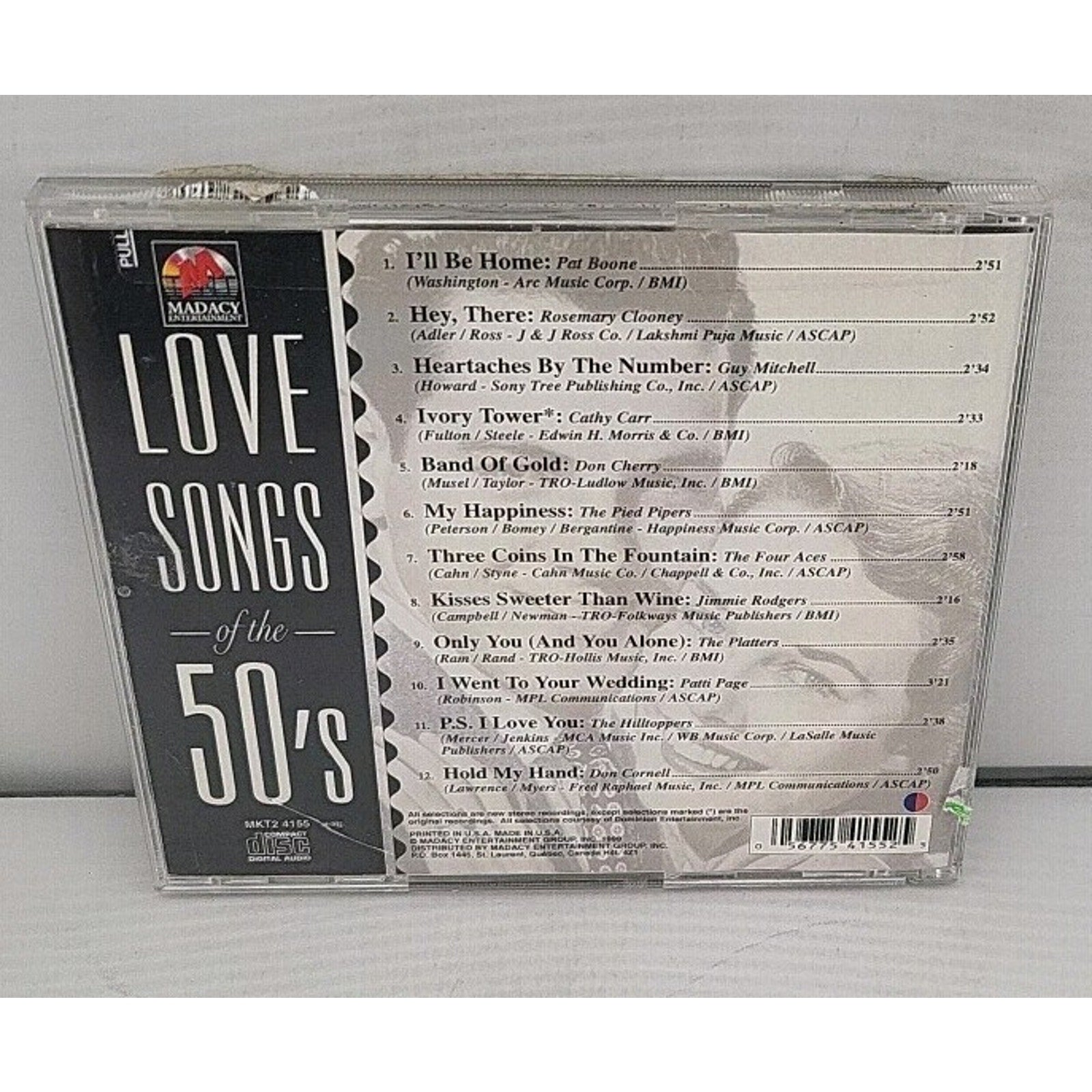 50's-Love Songs of the by Original Artists (CD, 1997) *Brand New*