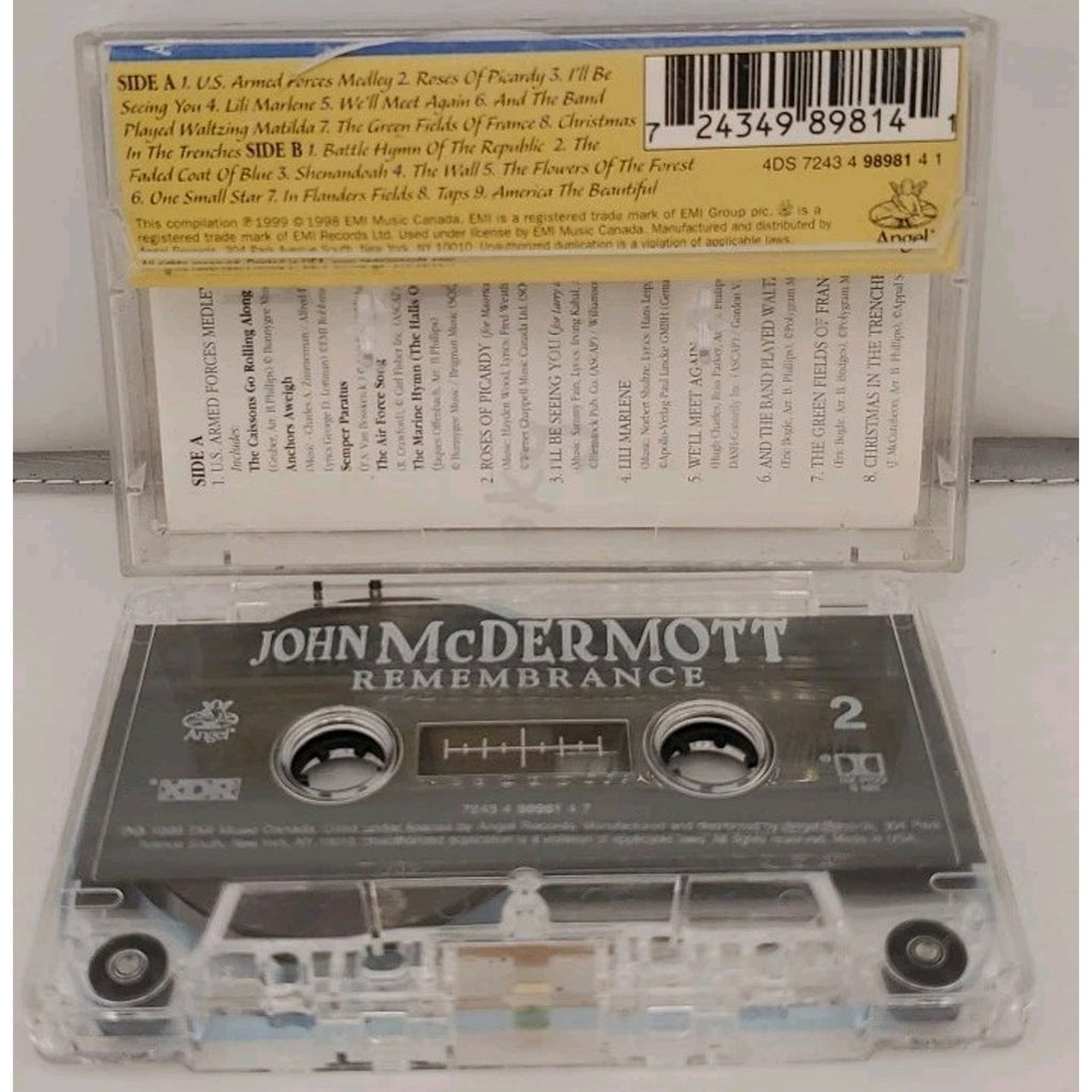 Remembrance by John McDermott (Scotland) (Cassette, May-1999, EMI Classics)