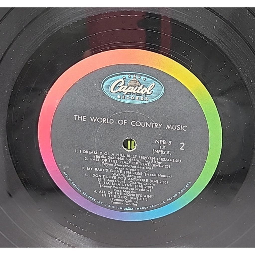 The World Of Country Music 24 Top Hits On 2 Great Long-Play (Record)