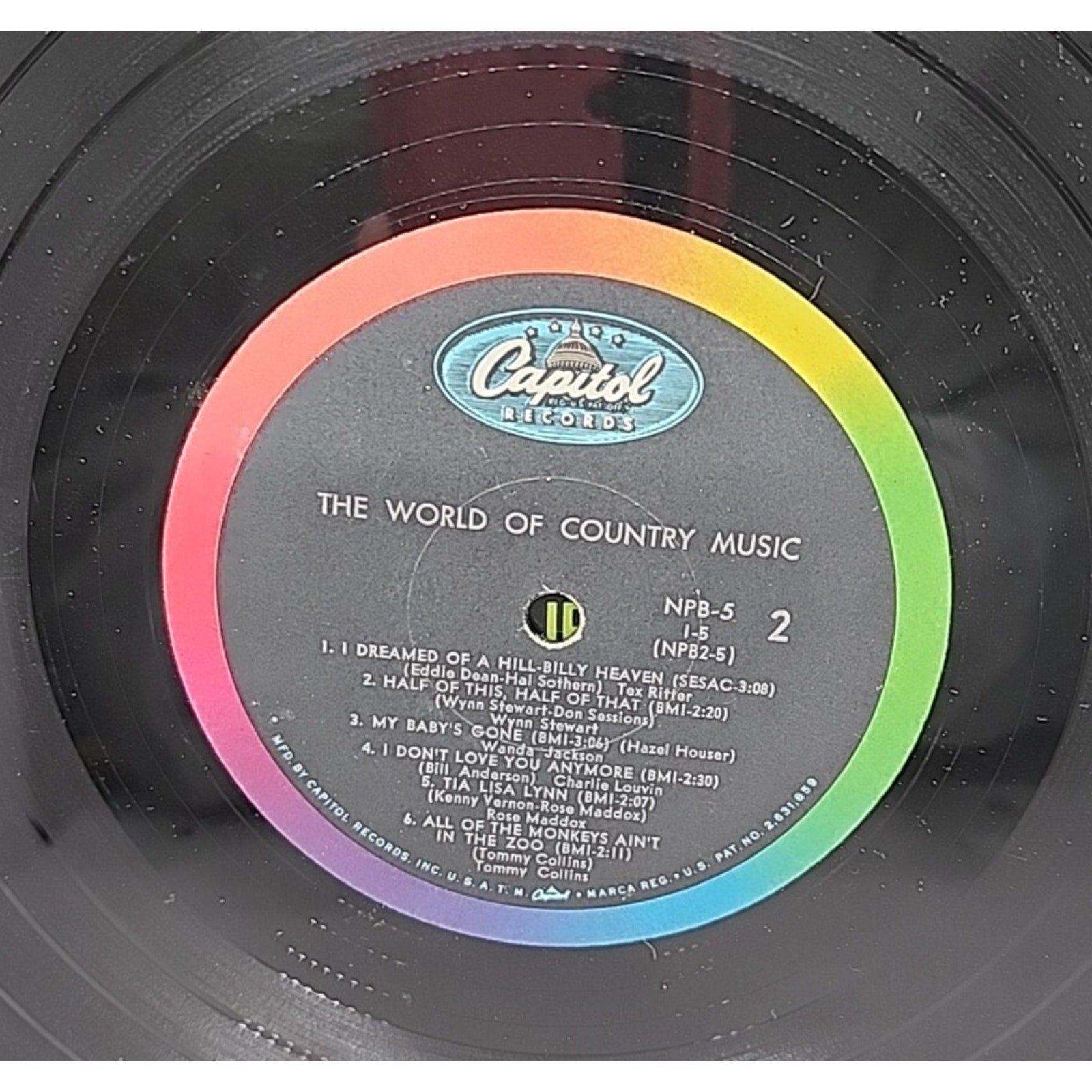 The World Of Country Music 24 Top Hits On 2 Great Long-Play (Record)