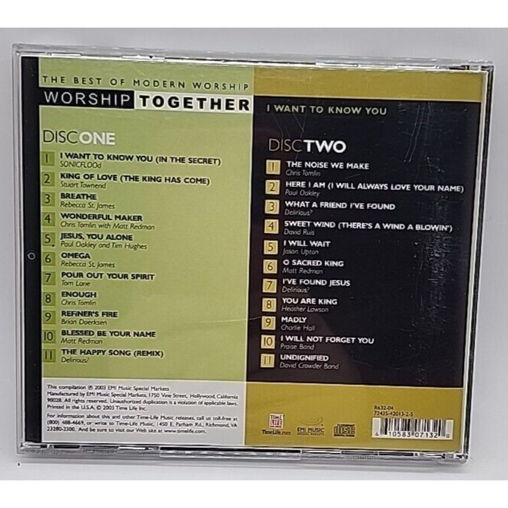 Worship Together - I Want to Know You (2 CD Set)