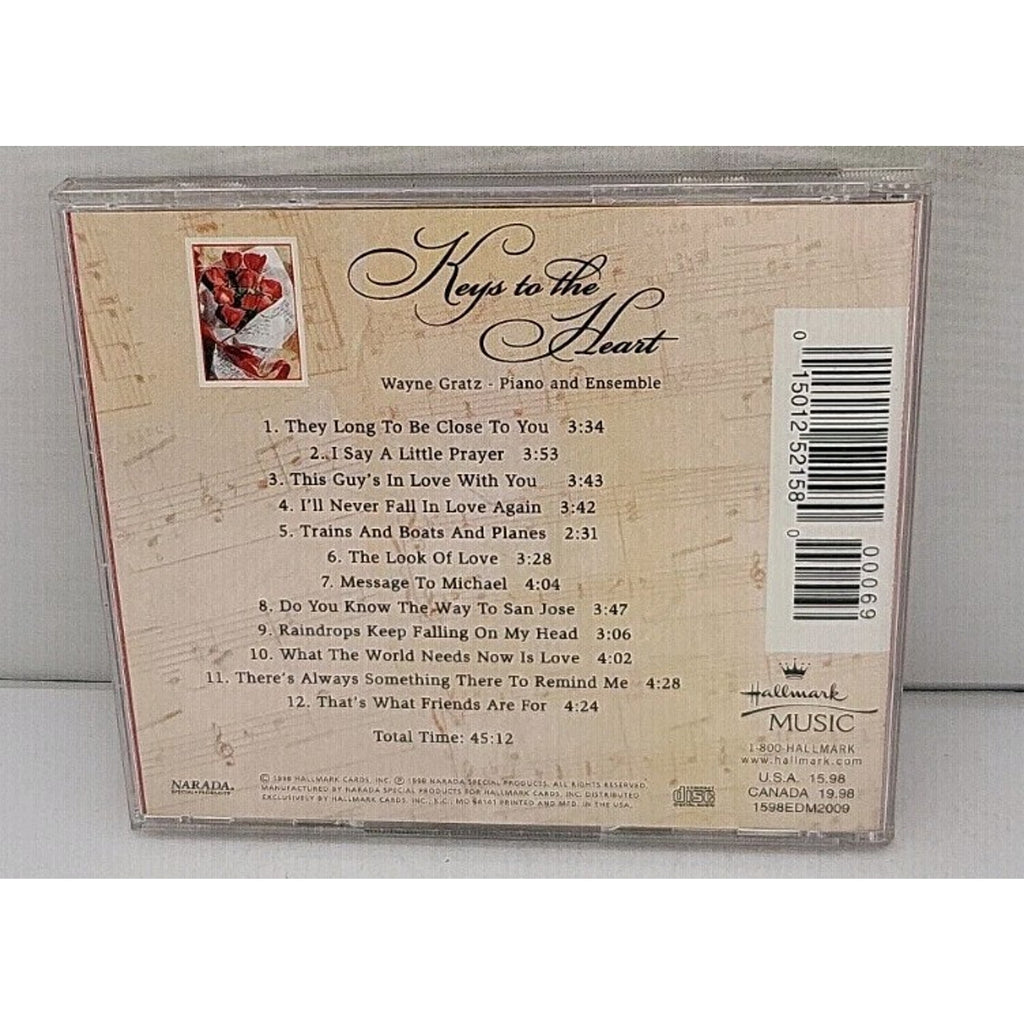 Keys to the Heart Hallmark Music CD Burt Bacharach Piano Ensemble