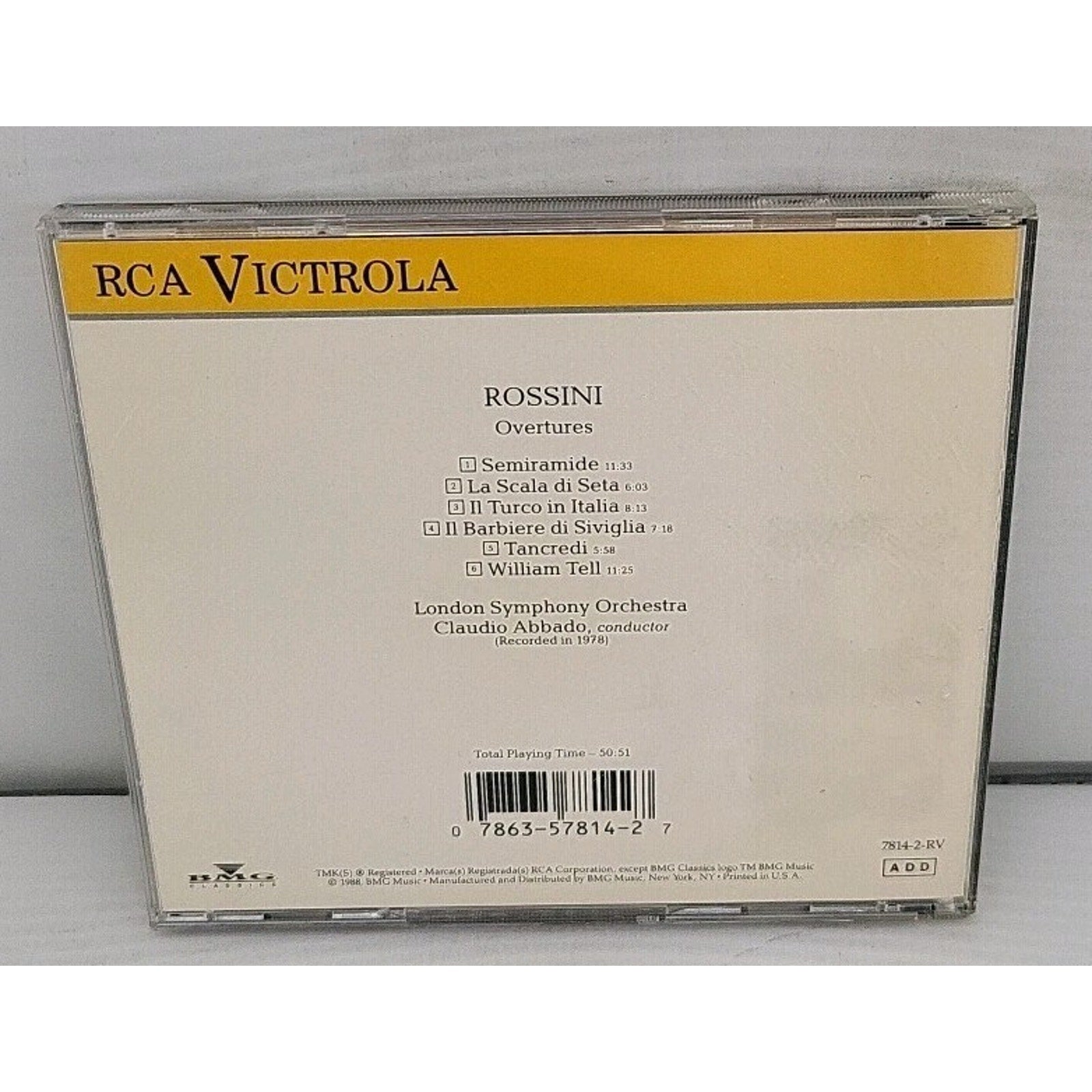 Rossini – Overtures CD 1988 Classical London Symphony Orchestra RCA