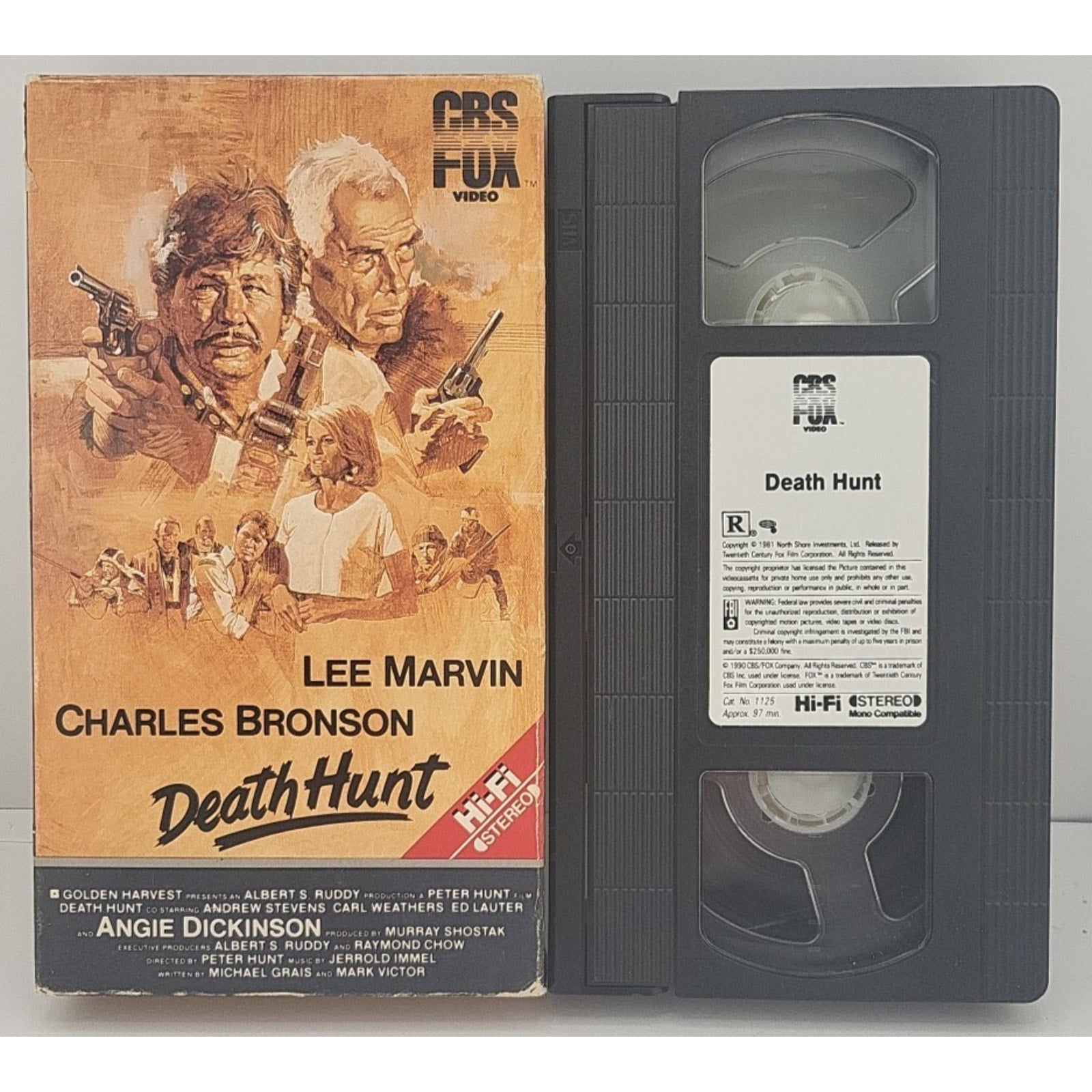 Death Hunt (VHS,1981) CBS FOX - Charles Bronson, Lee Marvin