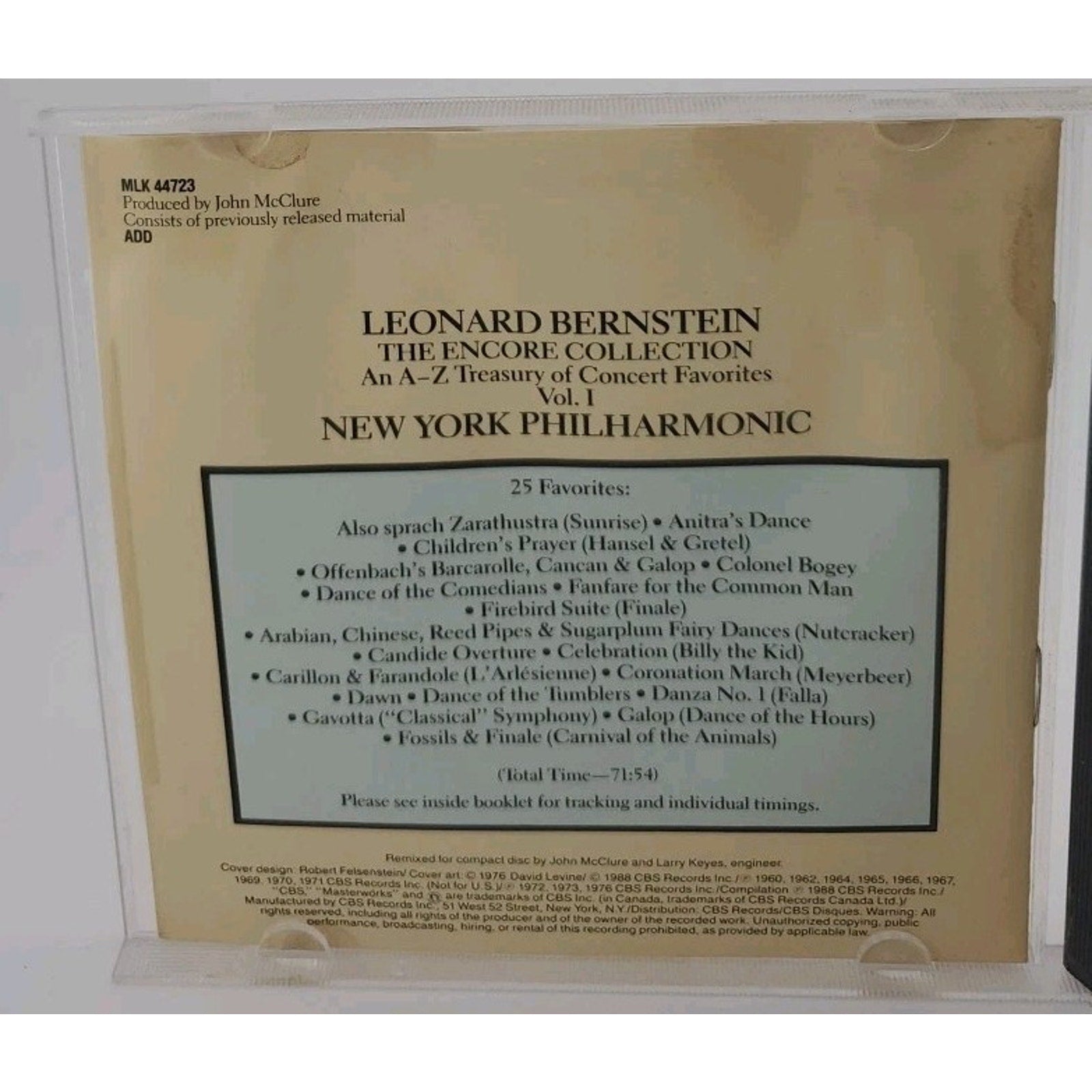 Leonard Bernstein: Encore by Tchaikovsky / New York Phil / Bernstein, (CD)