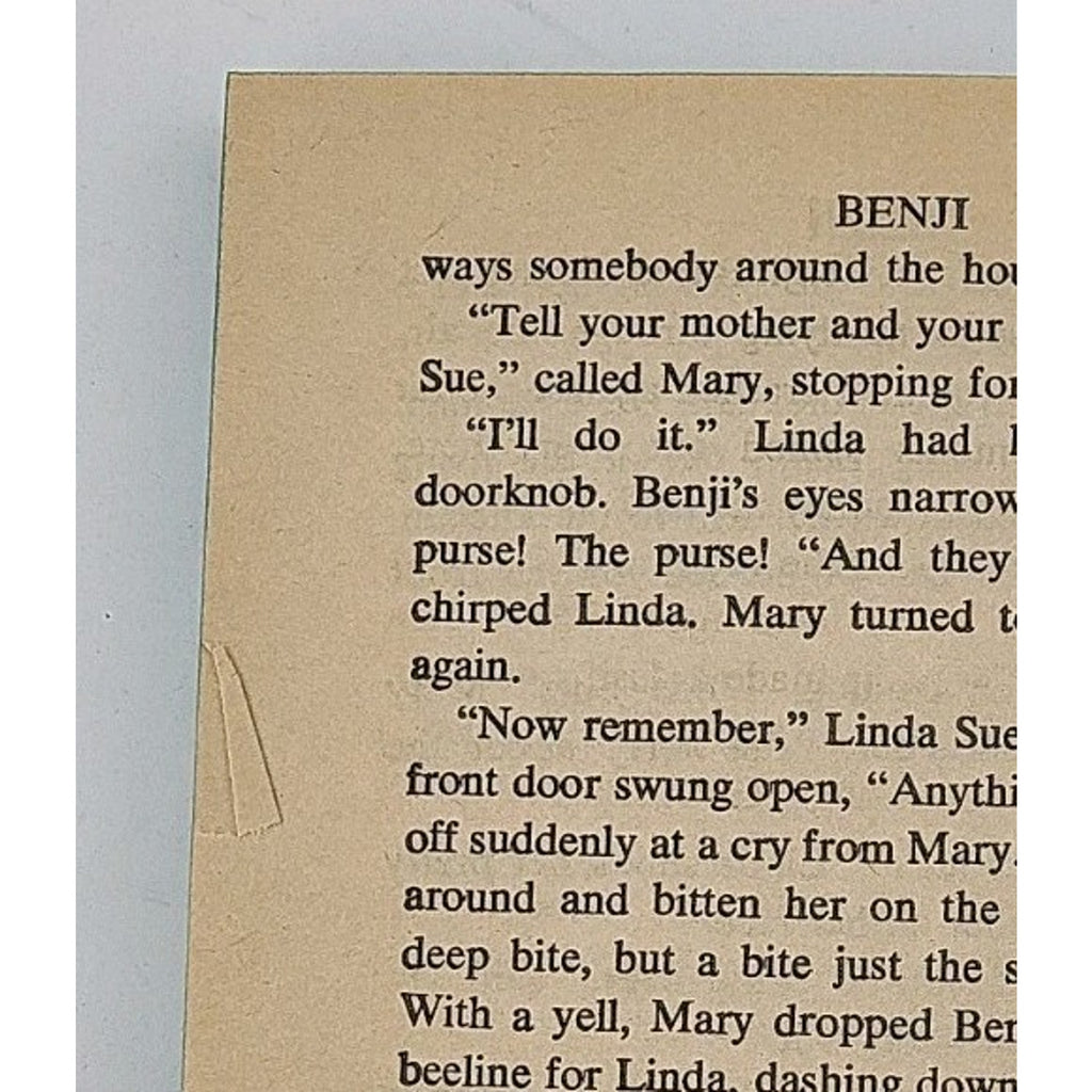 Benji by Joe Camp and Alison Thomas (Mass Market)