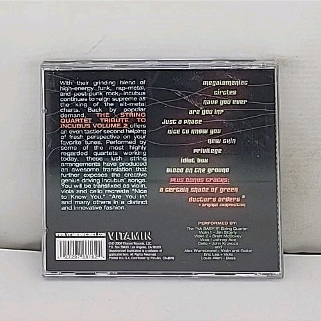 The String Quartet Tribute to Incubus, Vol. 2: New Skin by Various (CD, 2004)