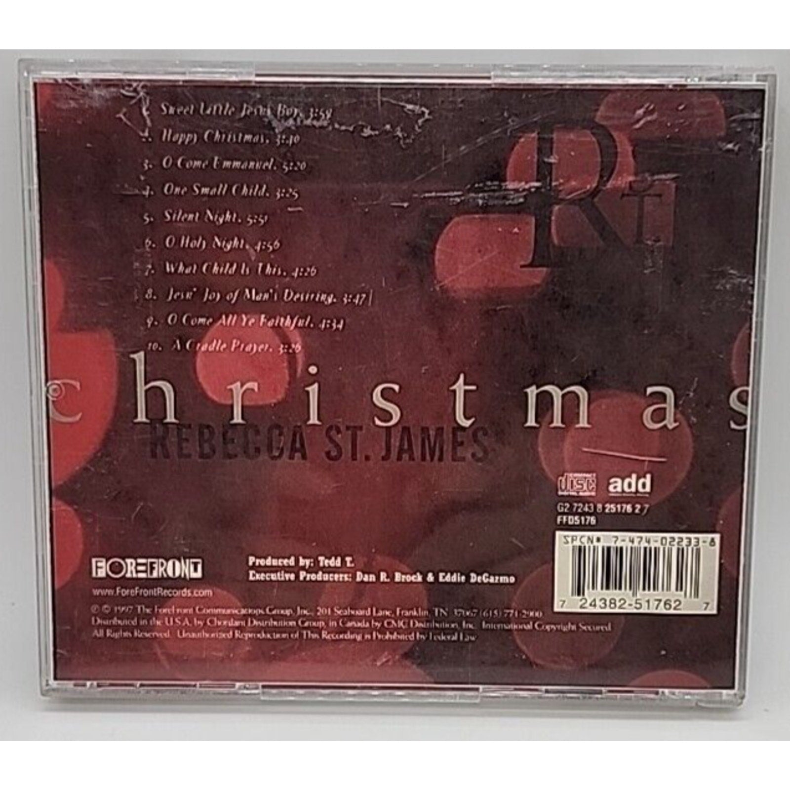 Christmas by Rebecca St. James (CD, Sep-2003, Forefront Records)