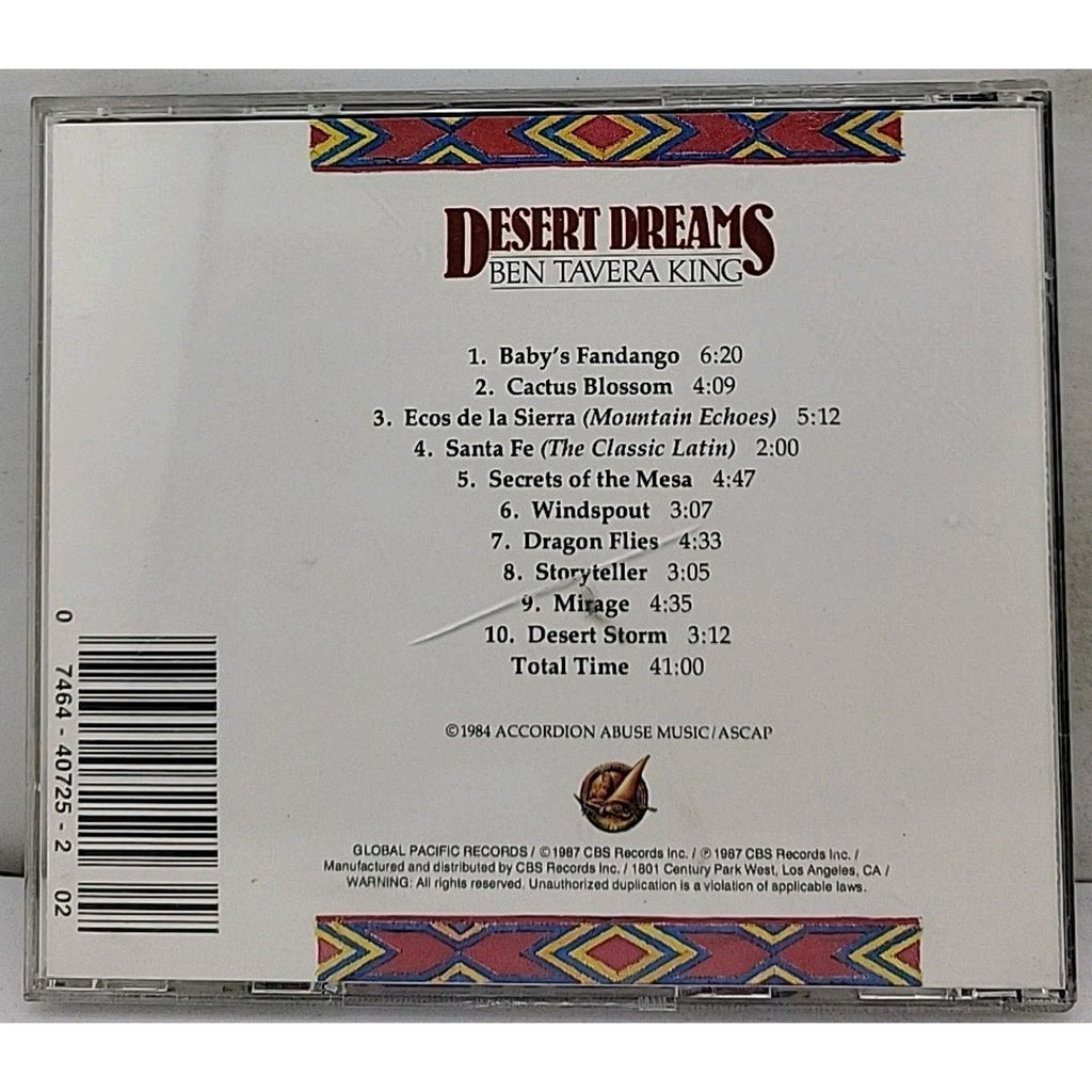 Desert Dreams Ben Tavera King Music CD Album