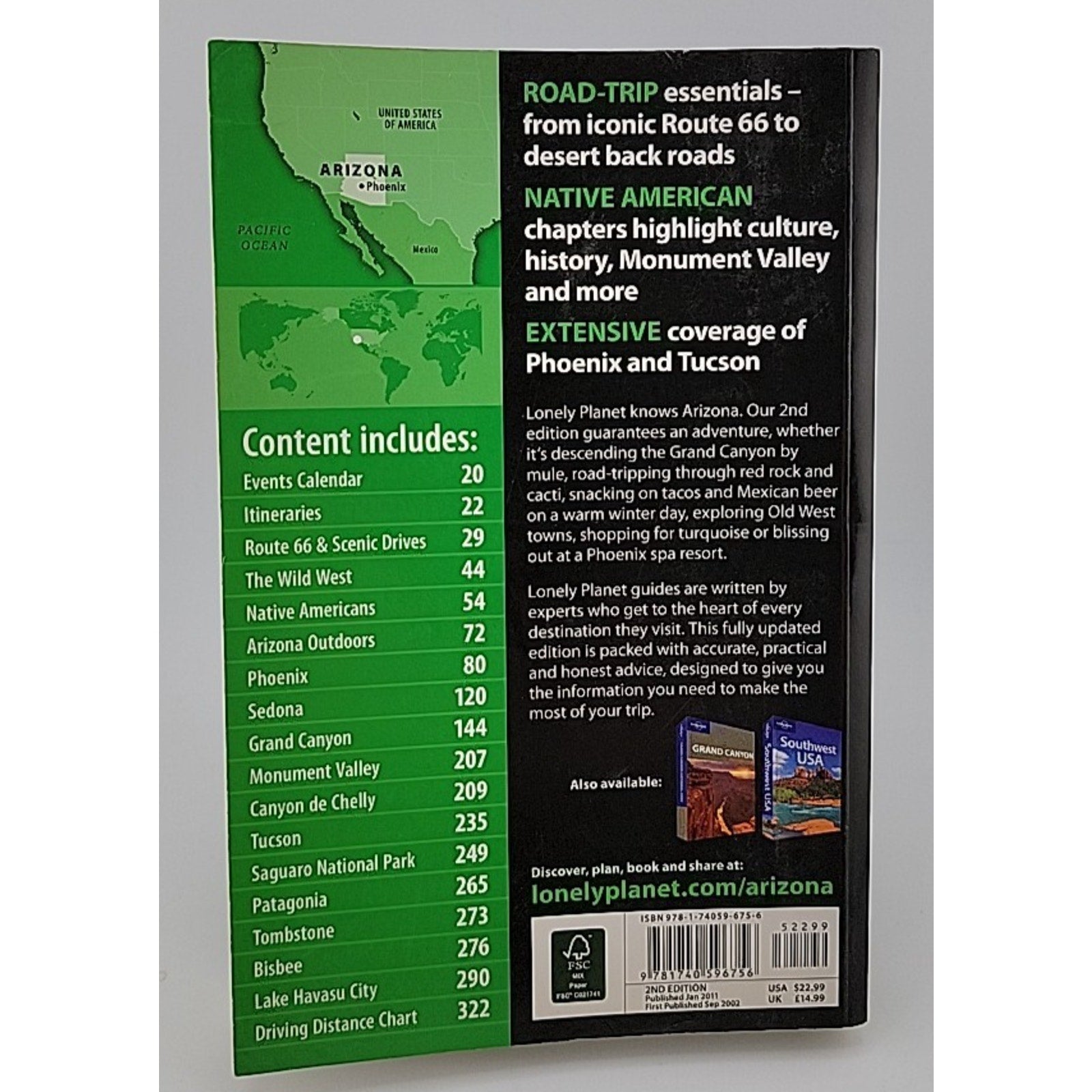 Lonely Planet Arizona by Amy C. Balfour (2011, Trade Paperback)