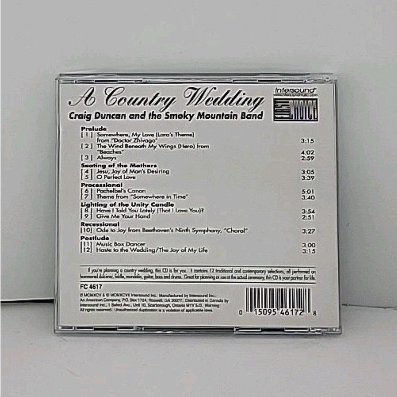 A Country Wedding [Intersound] by Various Artists (CD, Apr-1997, Compendia Music