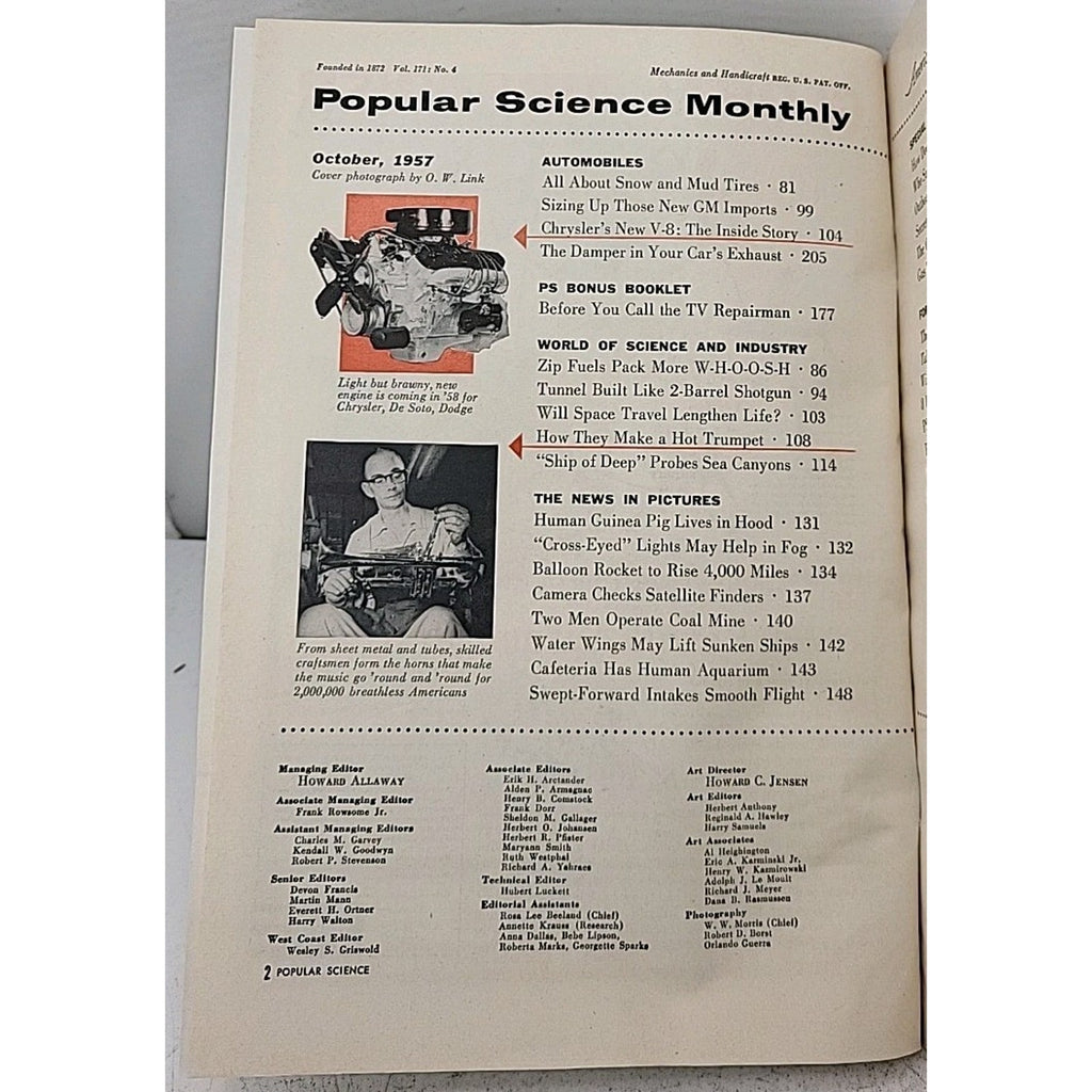 Popular Science Monthly - October 1957 - Vol. 171 No. 4