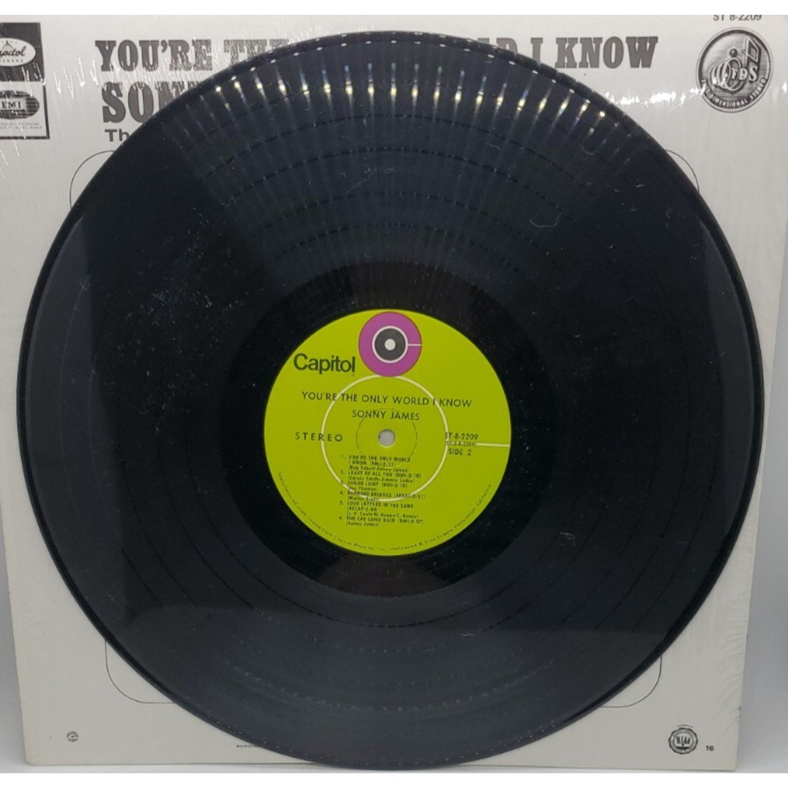 SONNY JAMES You're The Only World I Know 12" Vinyl Record Album LP Original